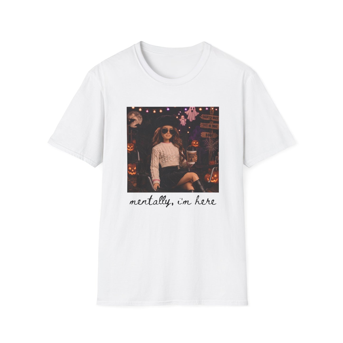 'Mentally, I’m Here' Halloween tee