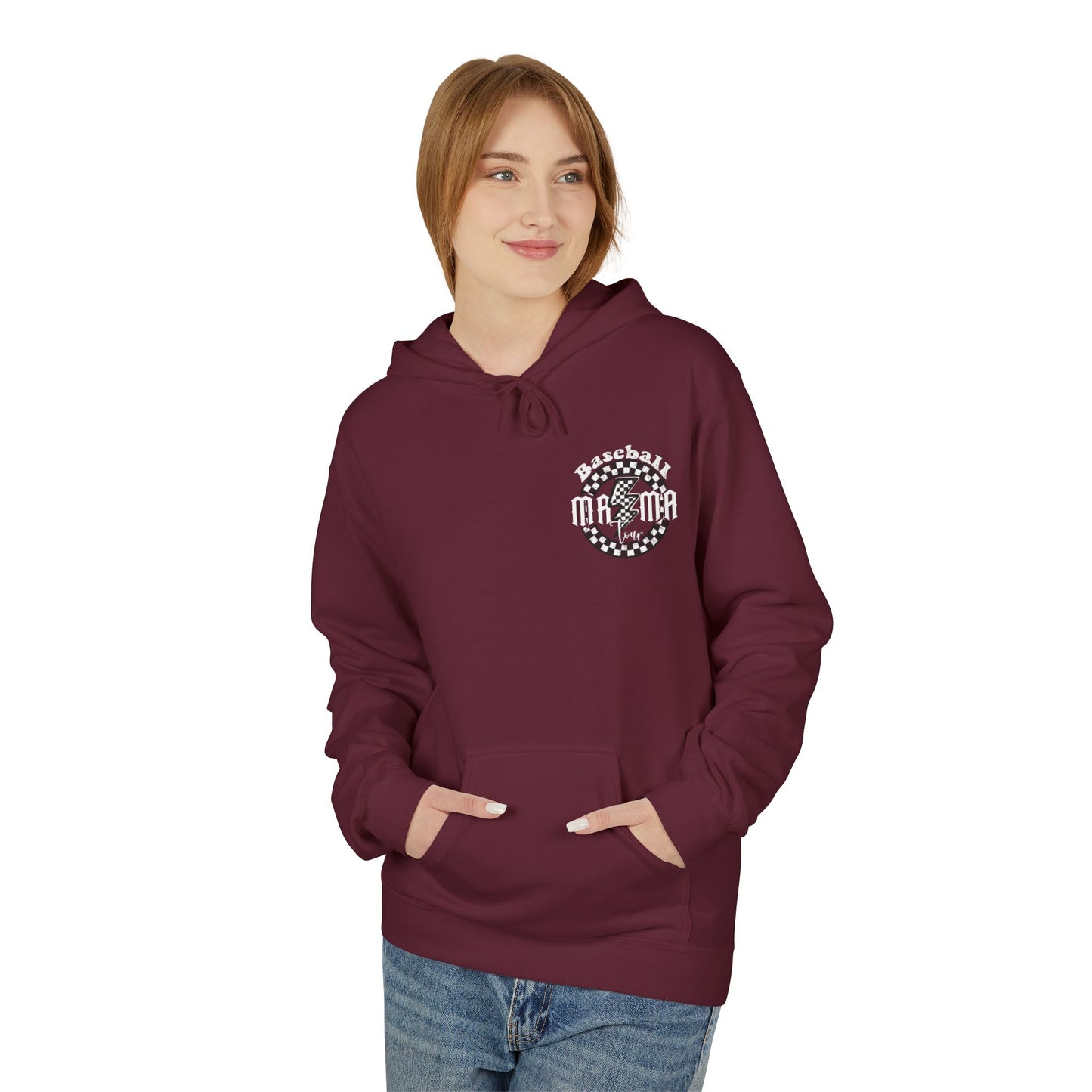 Baseball Mamas Hoodie — Vintage Tour Tee Style Hooded Sweatshirt