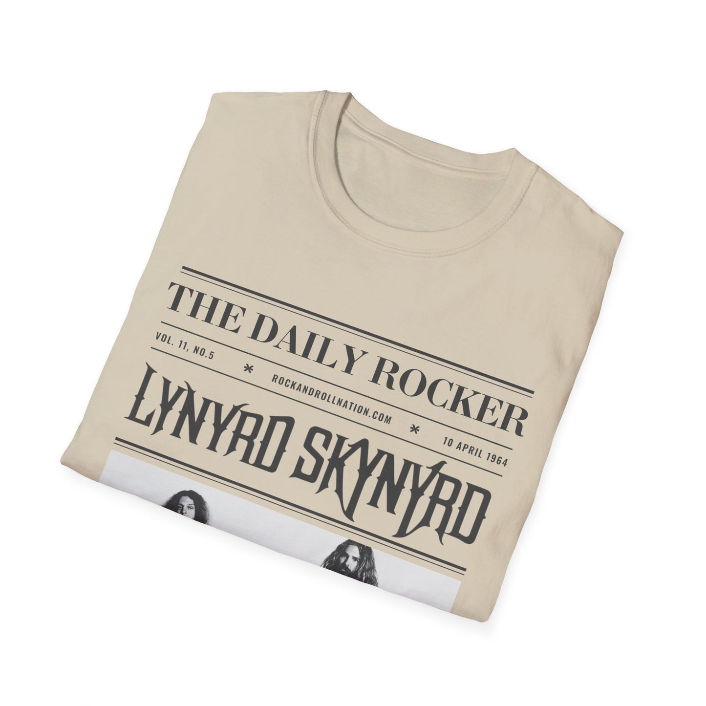 Lynyrd Skynyrd Vintage Band T-Shirt — 'The Daily Rocker' Newspaper Poster