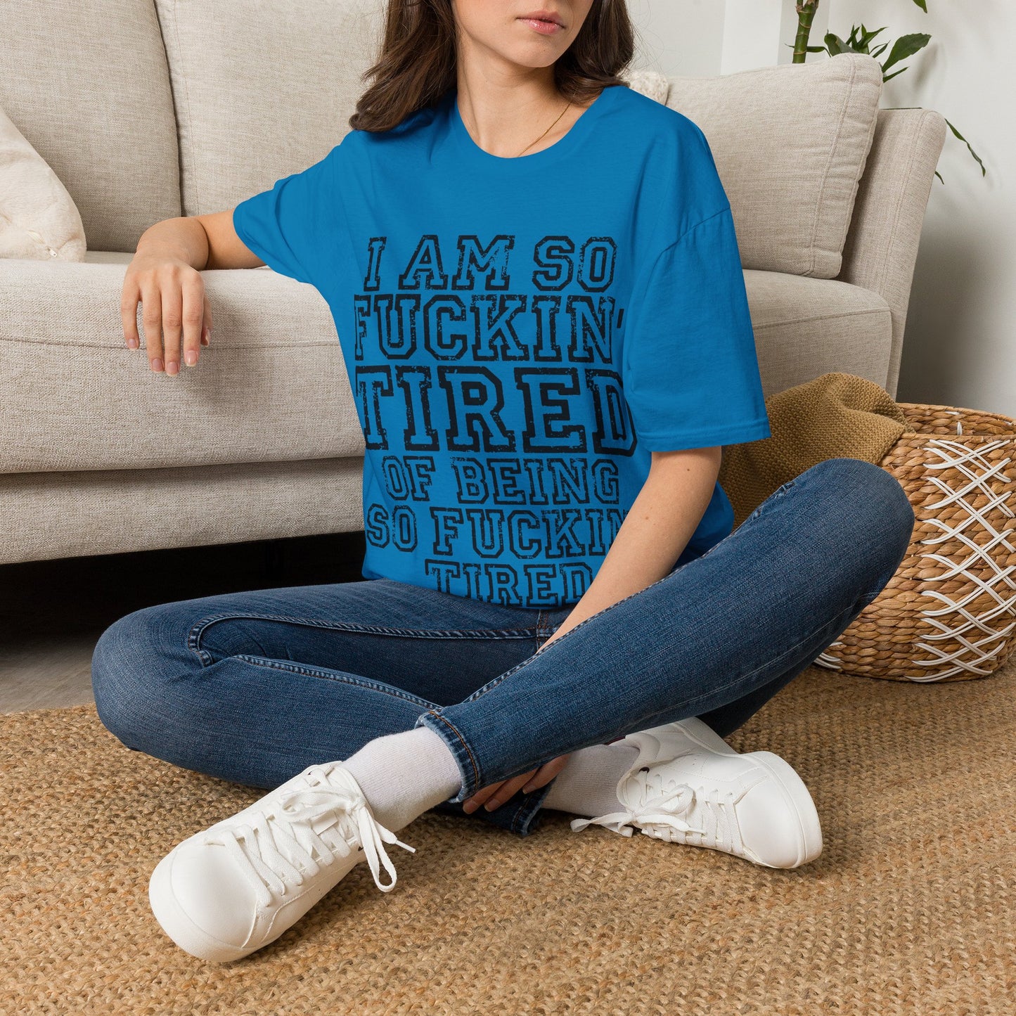 I Am So Fucking Tired Tee — Bold Graphic Statement Shirt