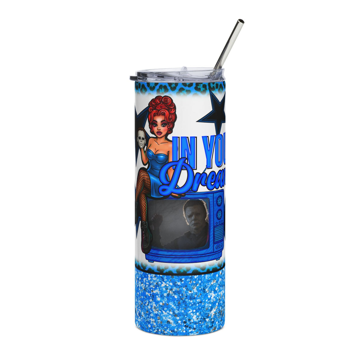 20oz Stainless Steel Tumbler Michael Myers 'In Your Dreams'