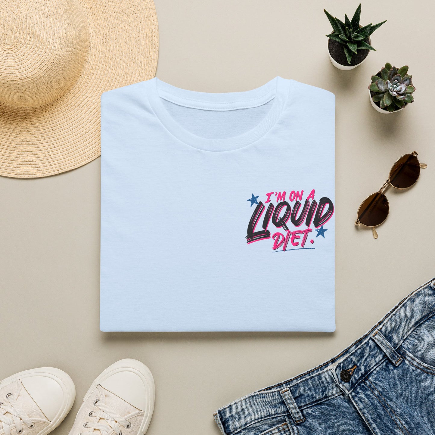 'I'm On a Liquid Diet' Graphic Tee