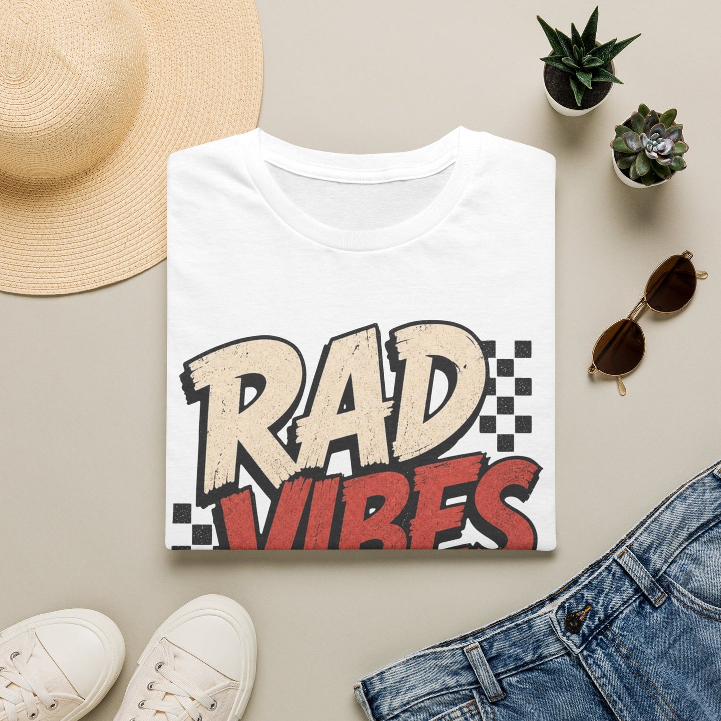 "RAD VIBES ONLY" Graphic T-Shirt
