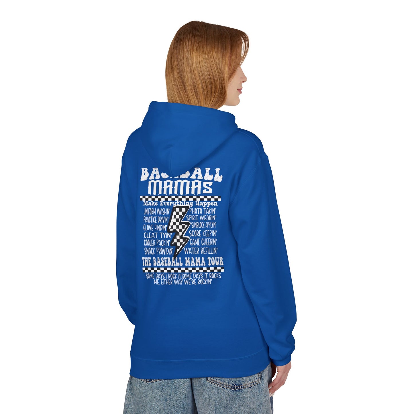 Baseball Mamas Hoodie — Vintage Tour Tee Style Hooded Sweatshirt