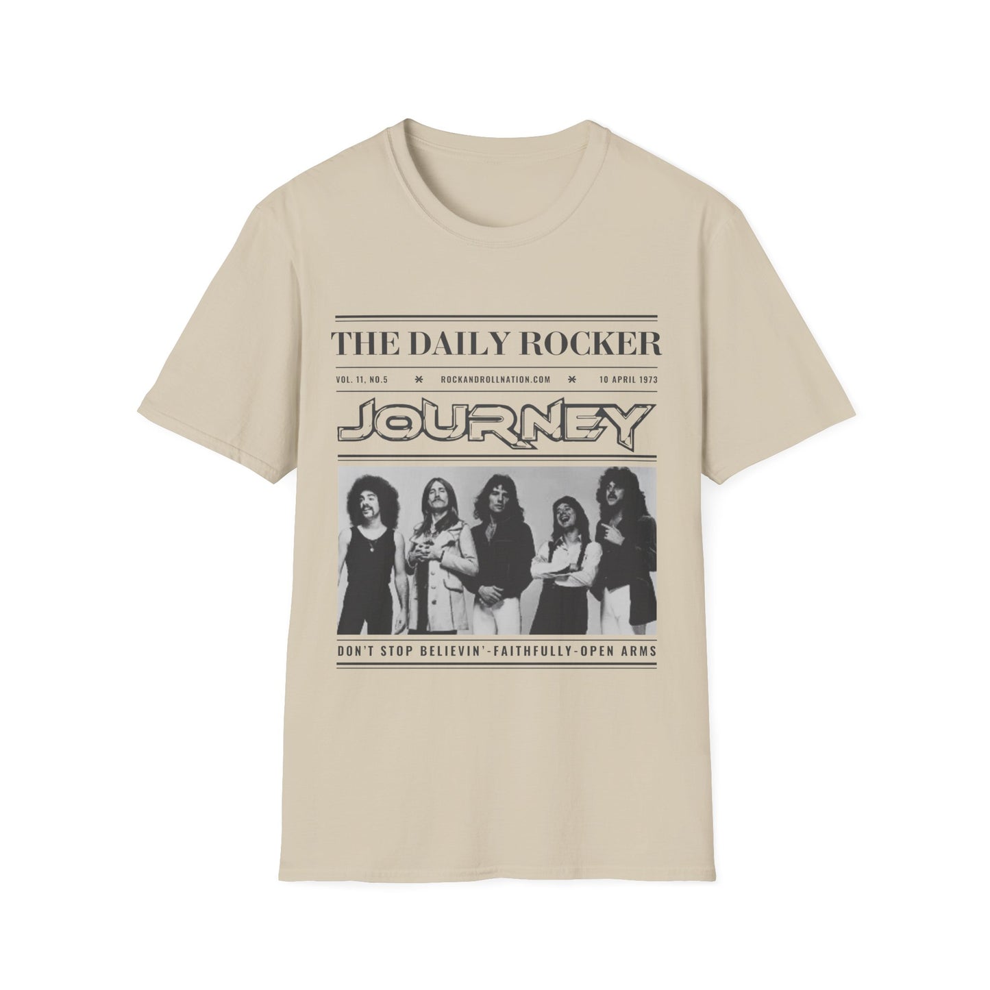 Journey Band Vintage Tour T-Shirt — The Daily Rocker Graphic Tee