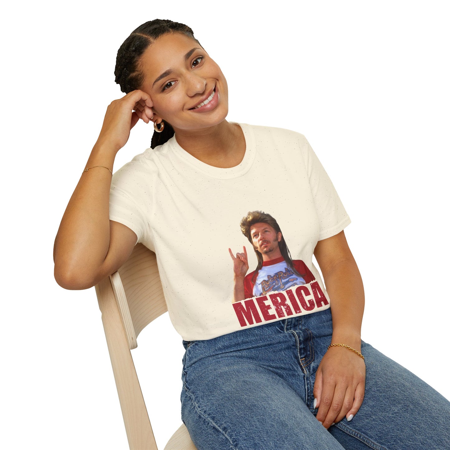 Merica Funny Mullet T-Shirt — Retro Patriotic Graphic Tee
