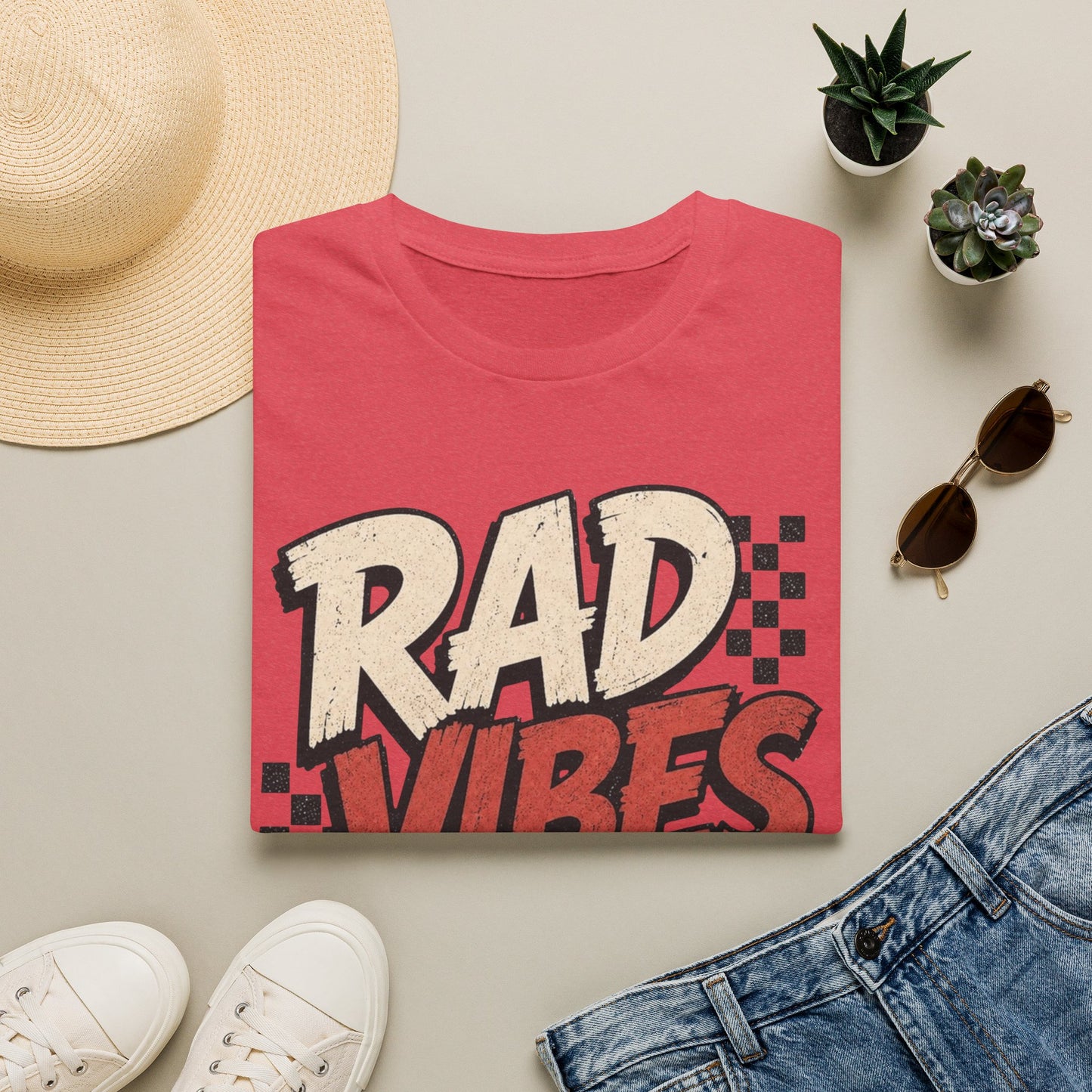 "RAD VIBES ONLY" Graphic T-Shirt