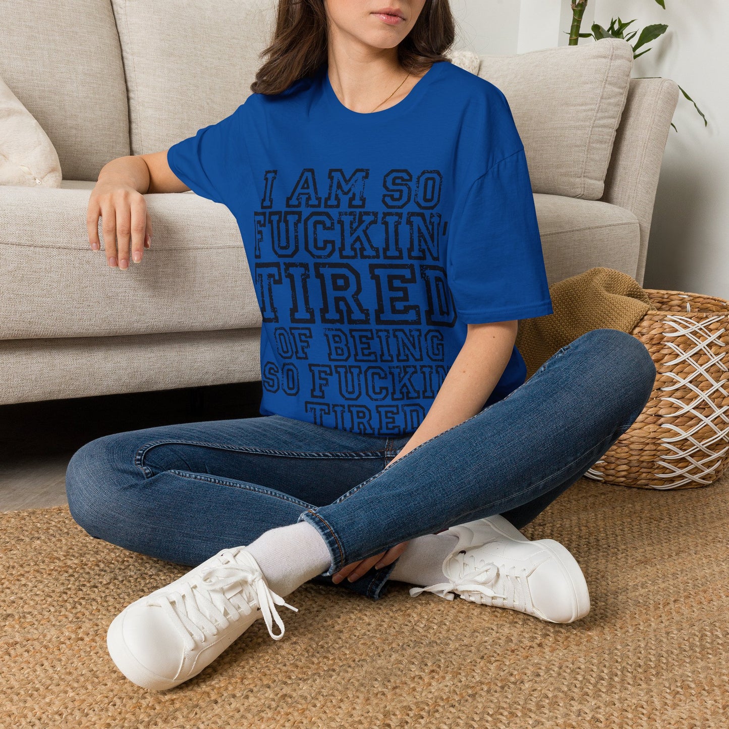 I Am So Fucking Tired Tee — Bold Graphic Statement Shirt