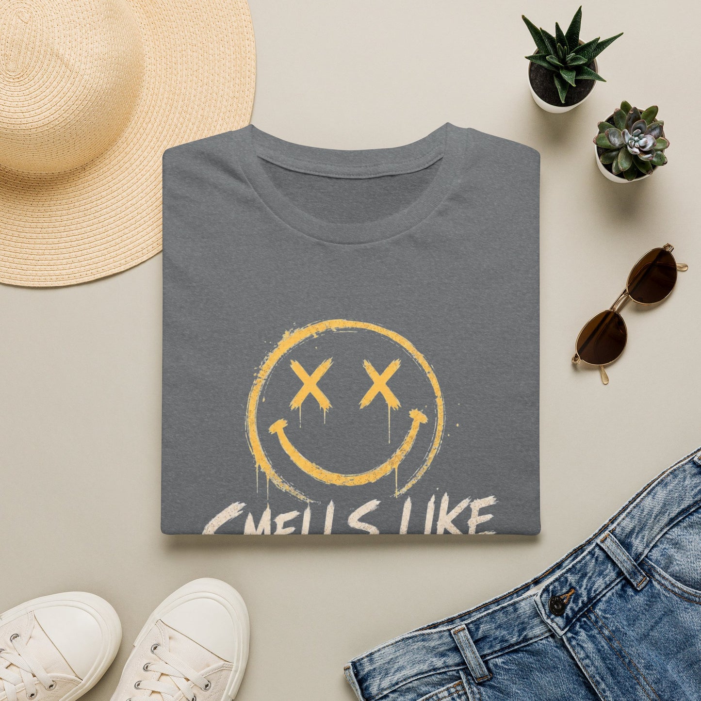 Smells Like Gen X Smiley Tee