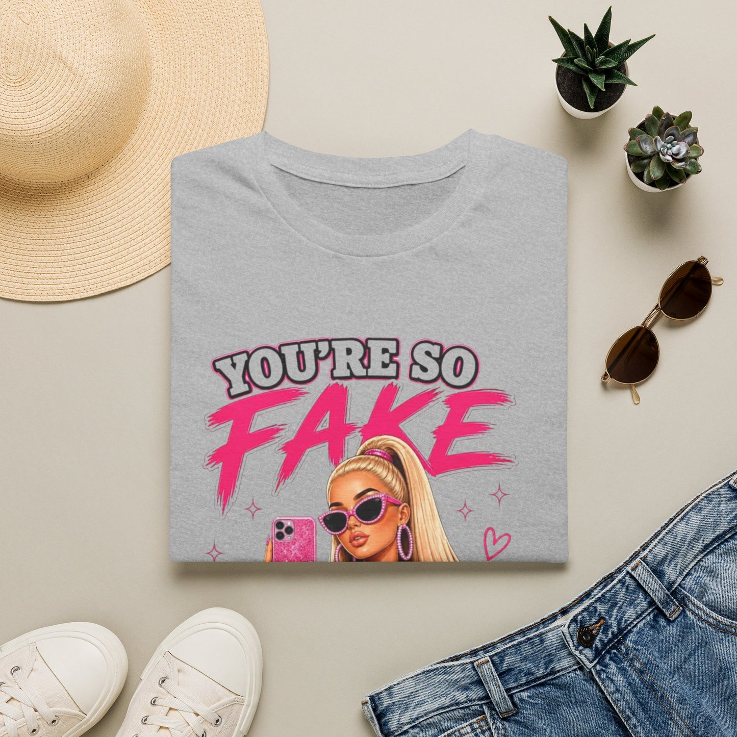"You're So Fake" Barbie Selfie Graphic Tee