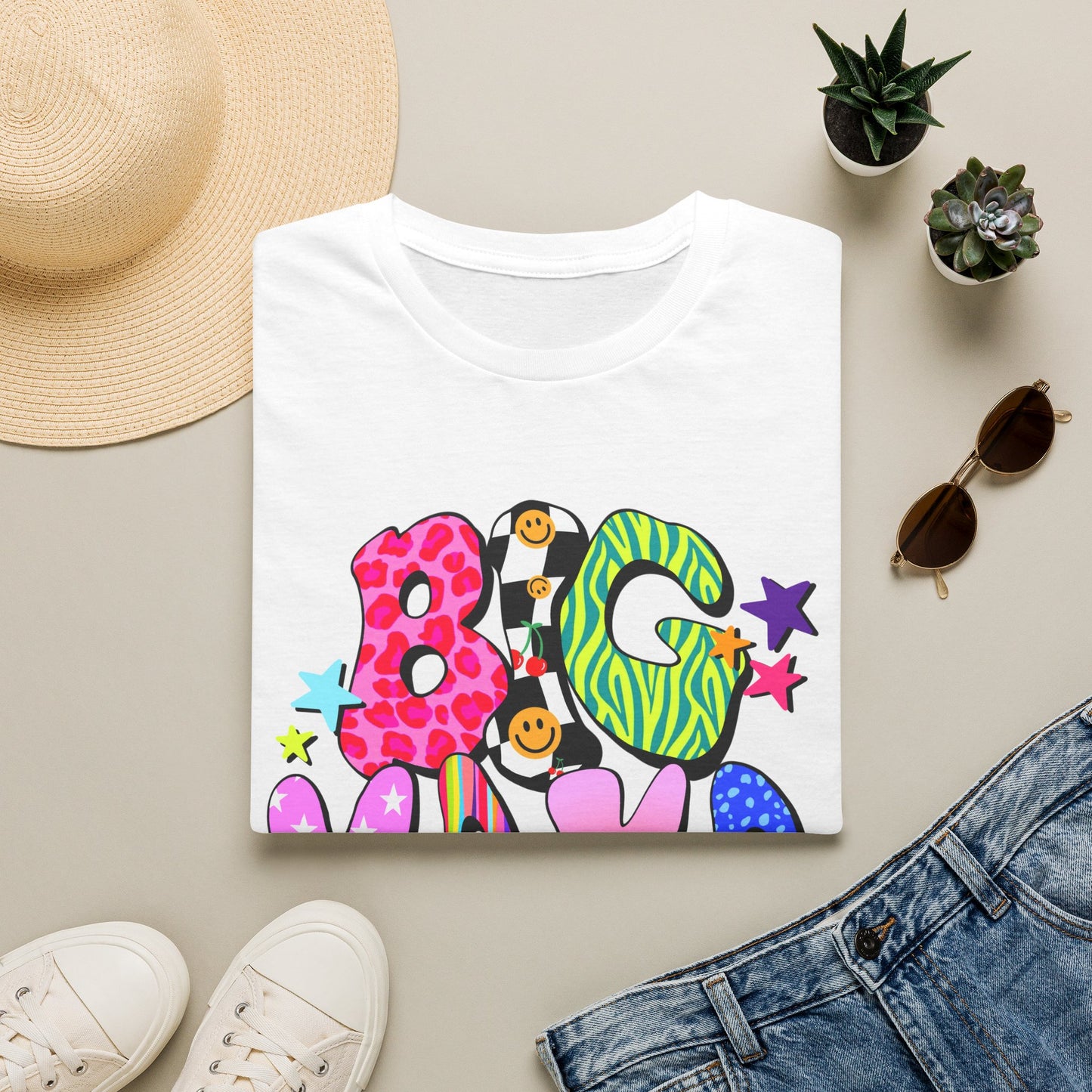 Big Mama Colorful Graphic Tee