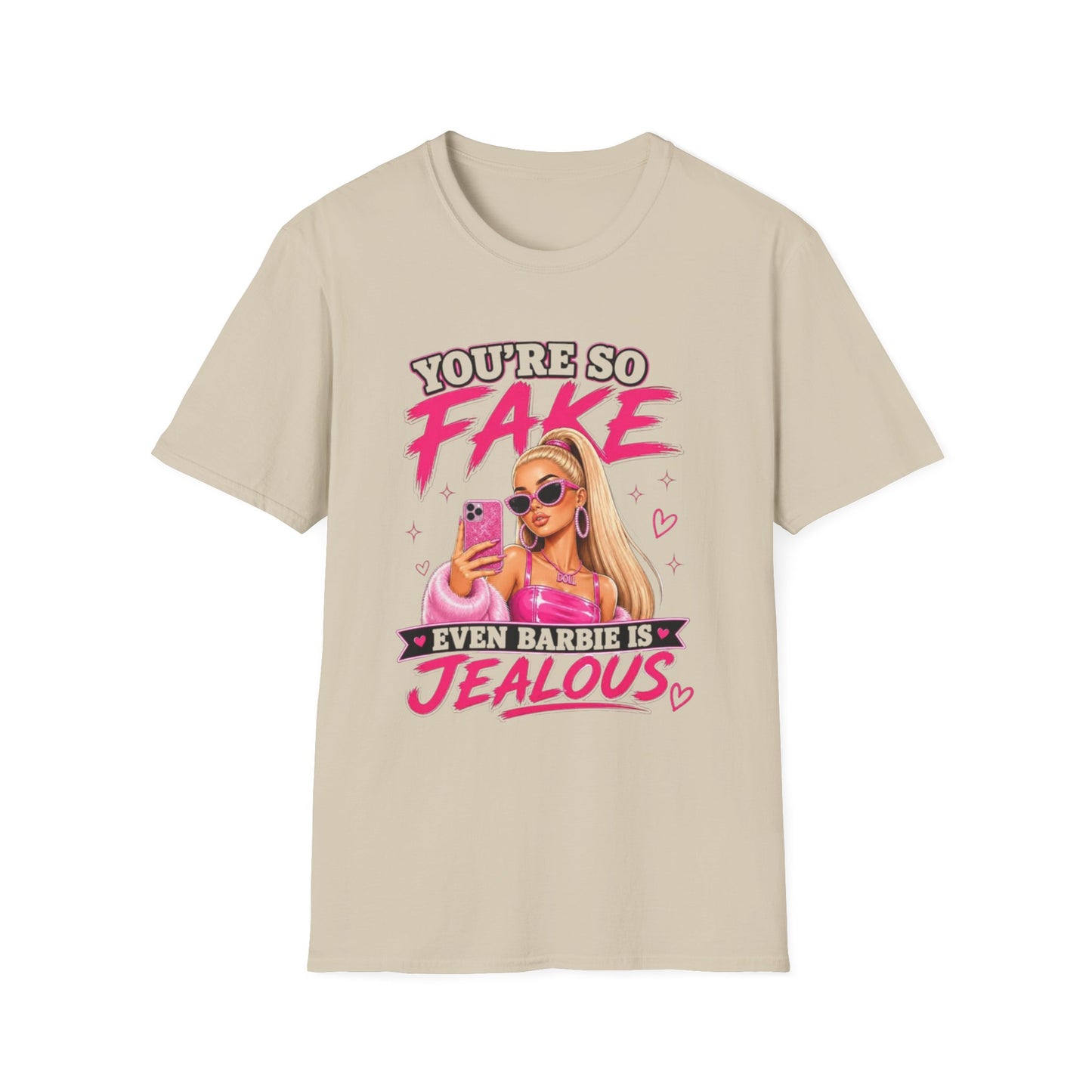"You're So Fake" Barbie Selfie Graphic Tee