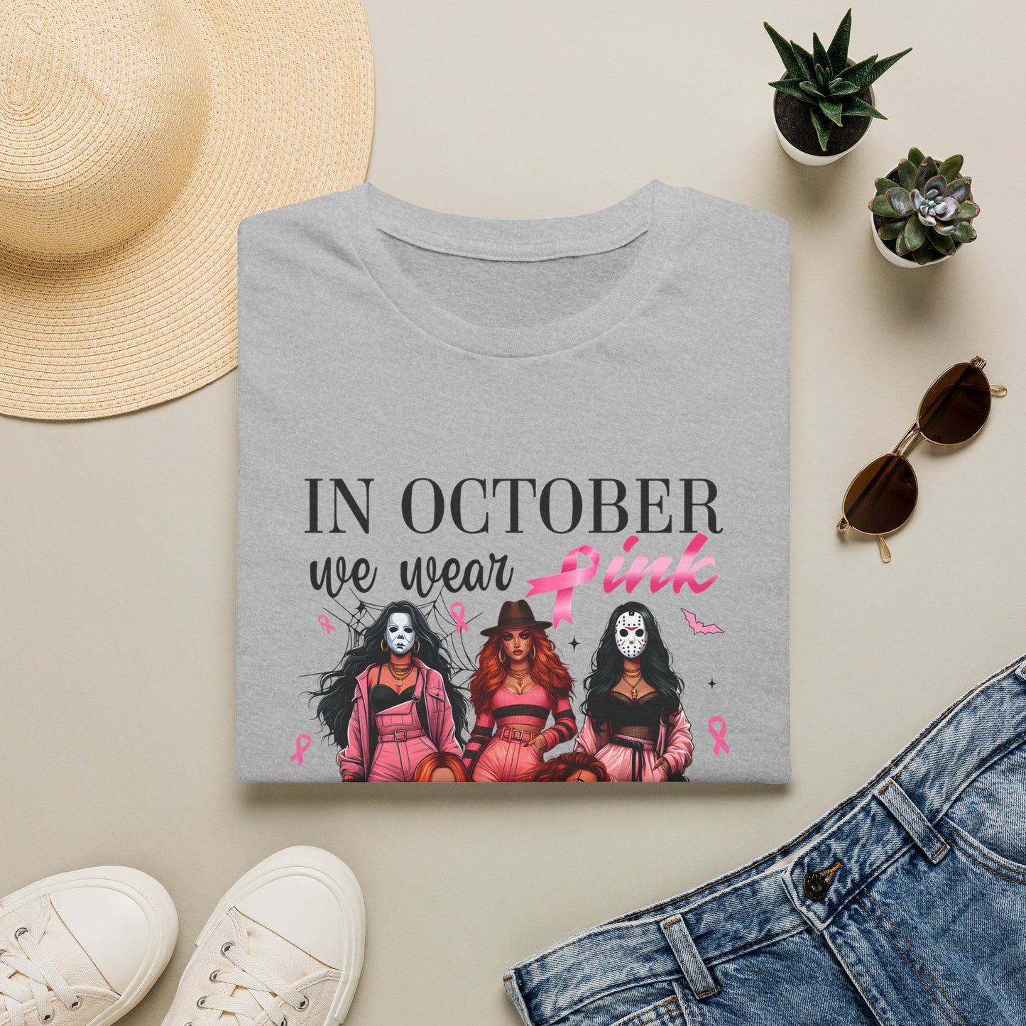 Breast Cancer Awareness "In October We Wear Pink" tee