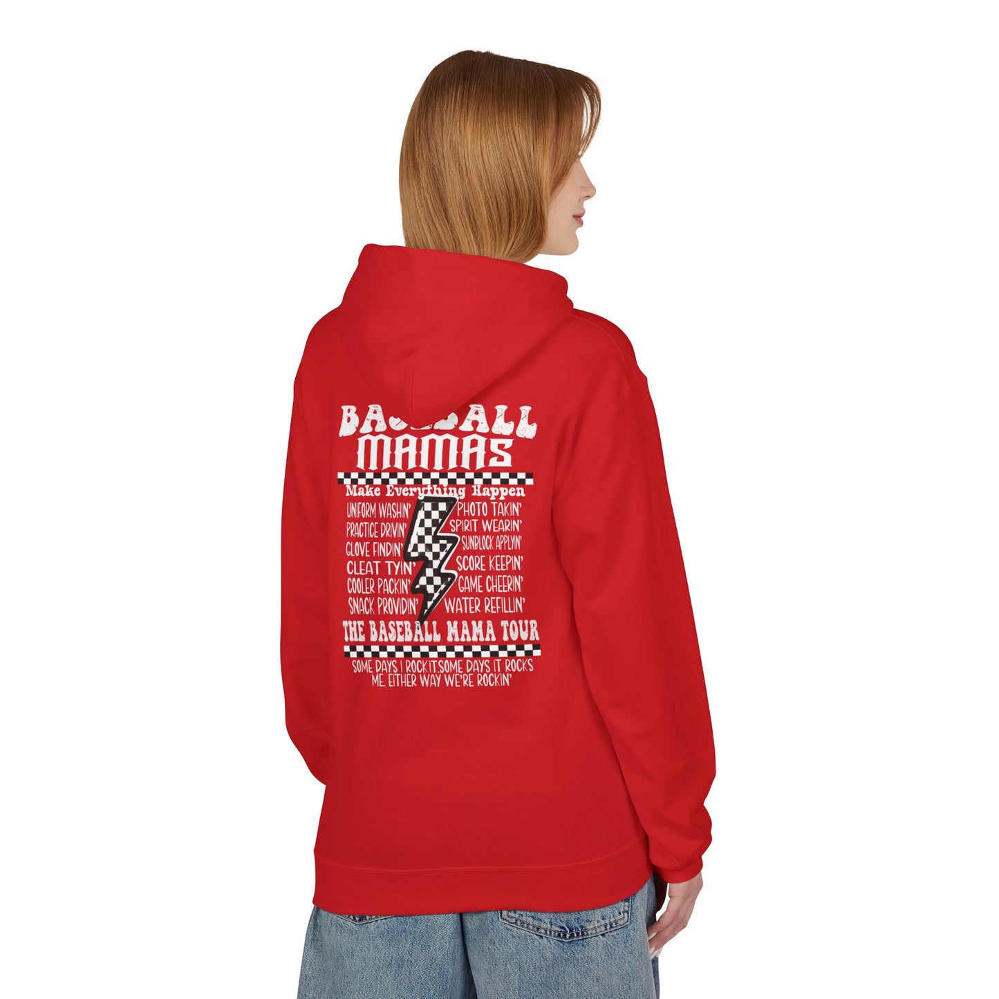 Baseball Mamas Hoodie — Vintage Tour Tee Style Hooded Sweatshirt