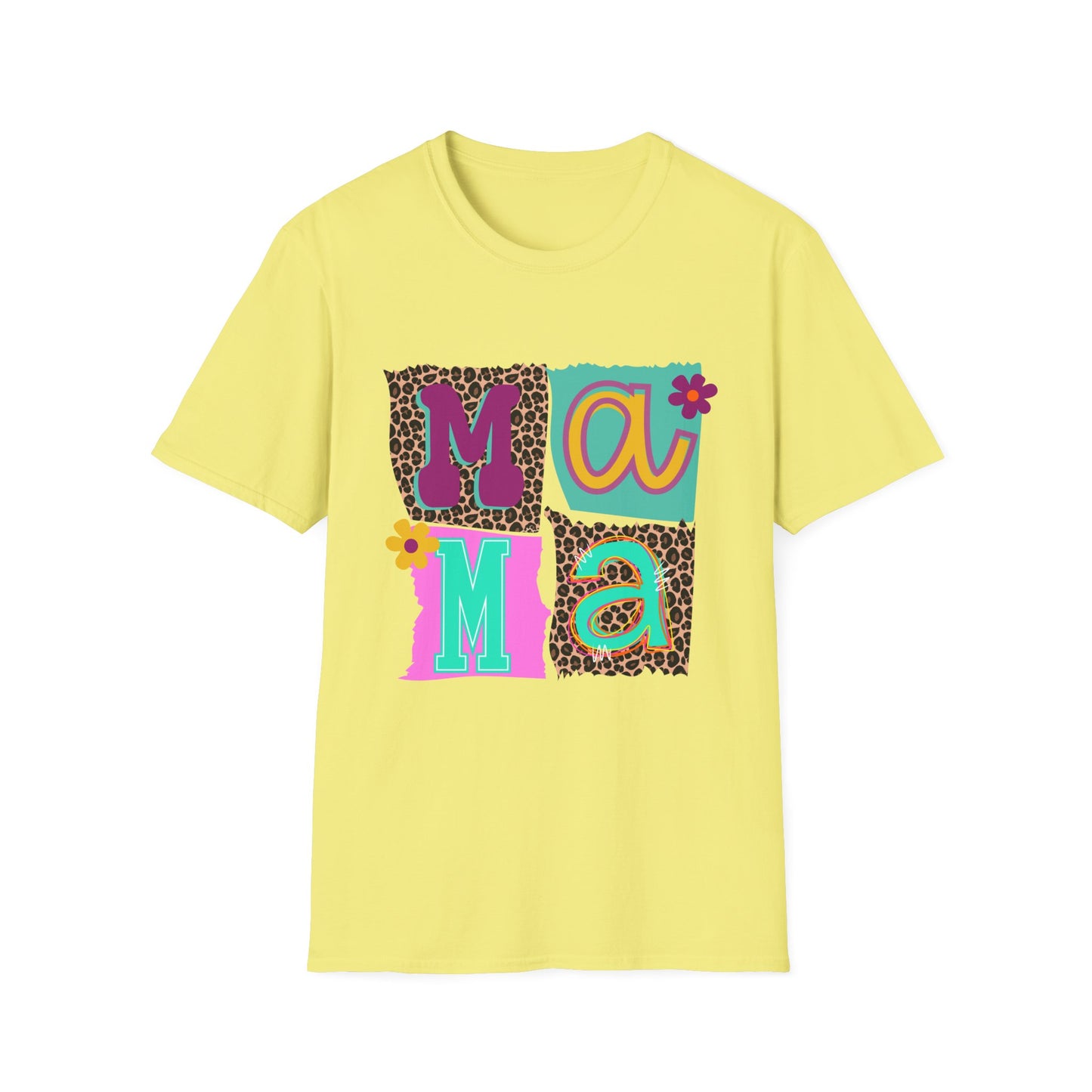 Mama Leopard Patchwork Graphic Tee