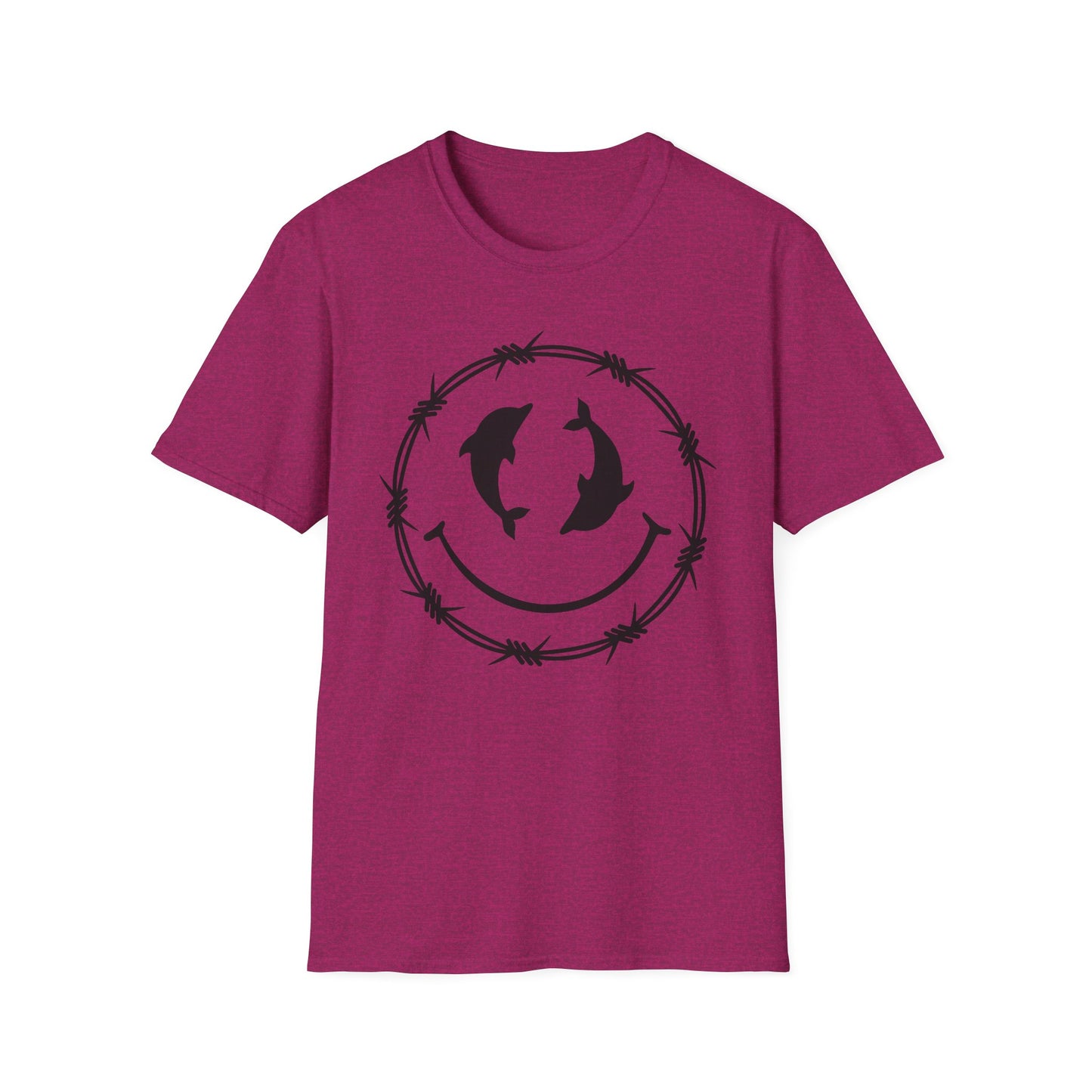 Dolphin Smile Barbed Wire Graphic Tee