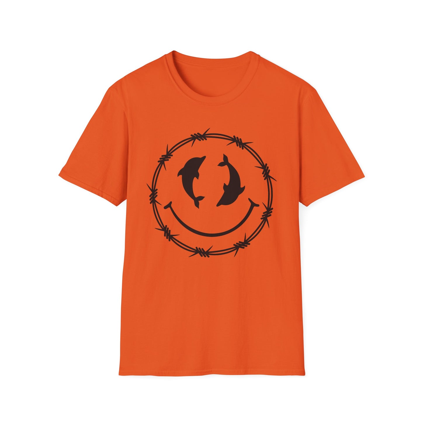 Dolphin Smile Barbed Wire Graphic Tee