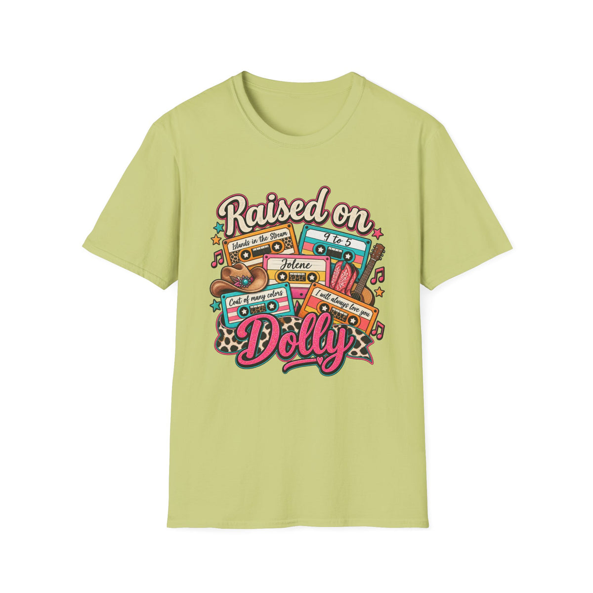 Raised on Dolly Vintage Cassette Country Music T-Shirt