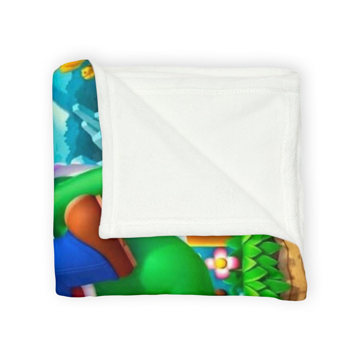 Mario & Yoshi Super Plush Blanket — Kids’ Video Game Throw
