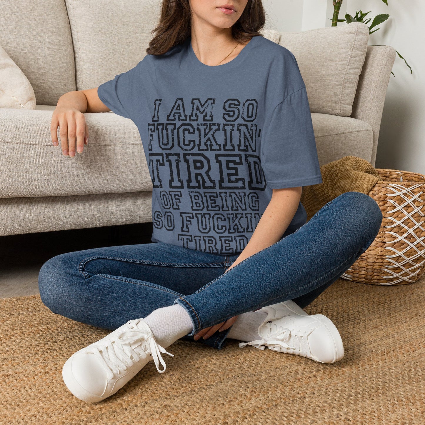 I Am So Fucking Tired Tee — Bold Graphic Statement Shirt