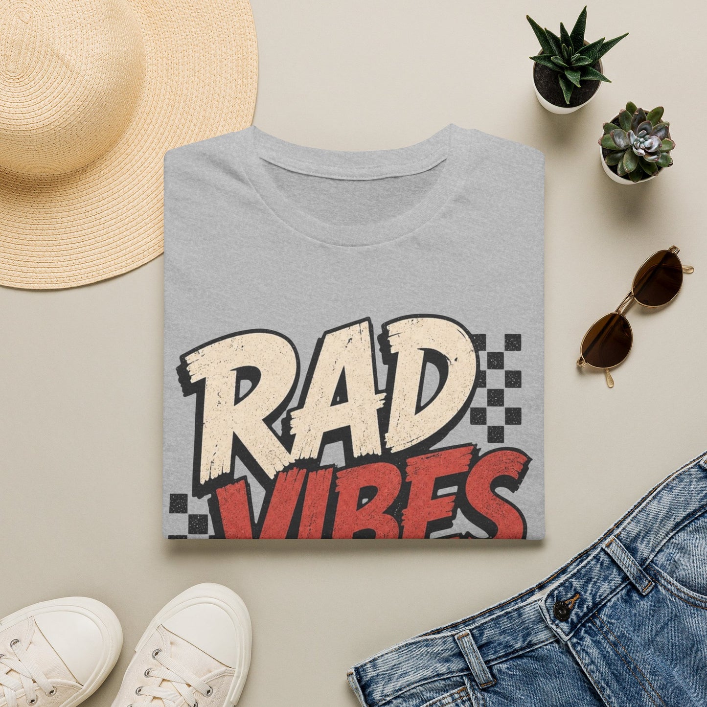 "RAD VIBES ONLY" Graphic T-Shirt