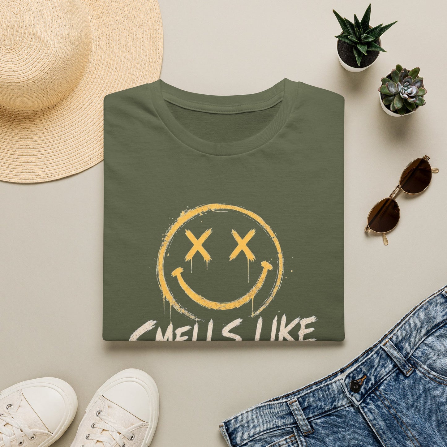 Smells Like Gen X Smiley Tee