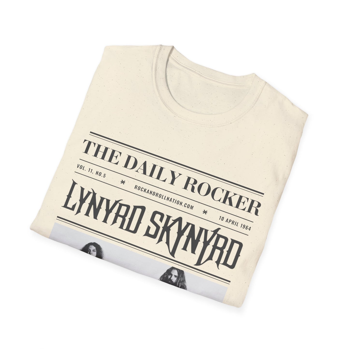 Lynyrd Skynyrd Vintage Band T-Shirt — 'The Daily Rocker' Newspaper Poster
