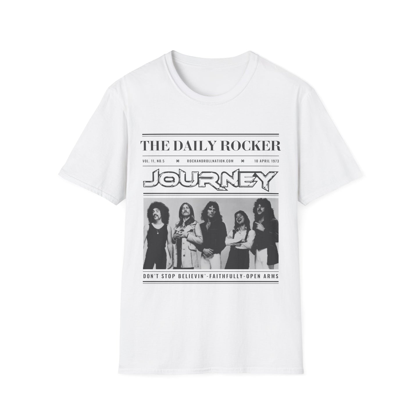 Journey Band Vintage Tour T-Shirt — The Daily Rocker Graphic Tee