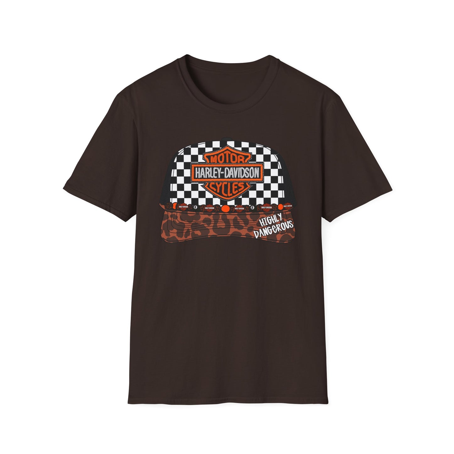 Harley-Davidson Checkered Cap Graphic T-Shirt