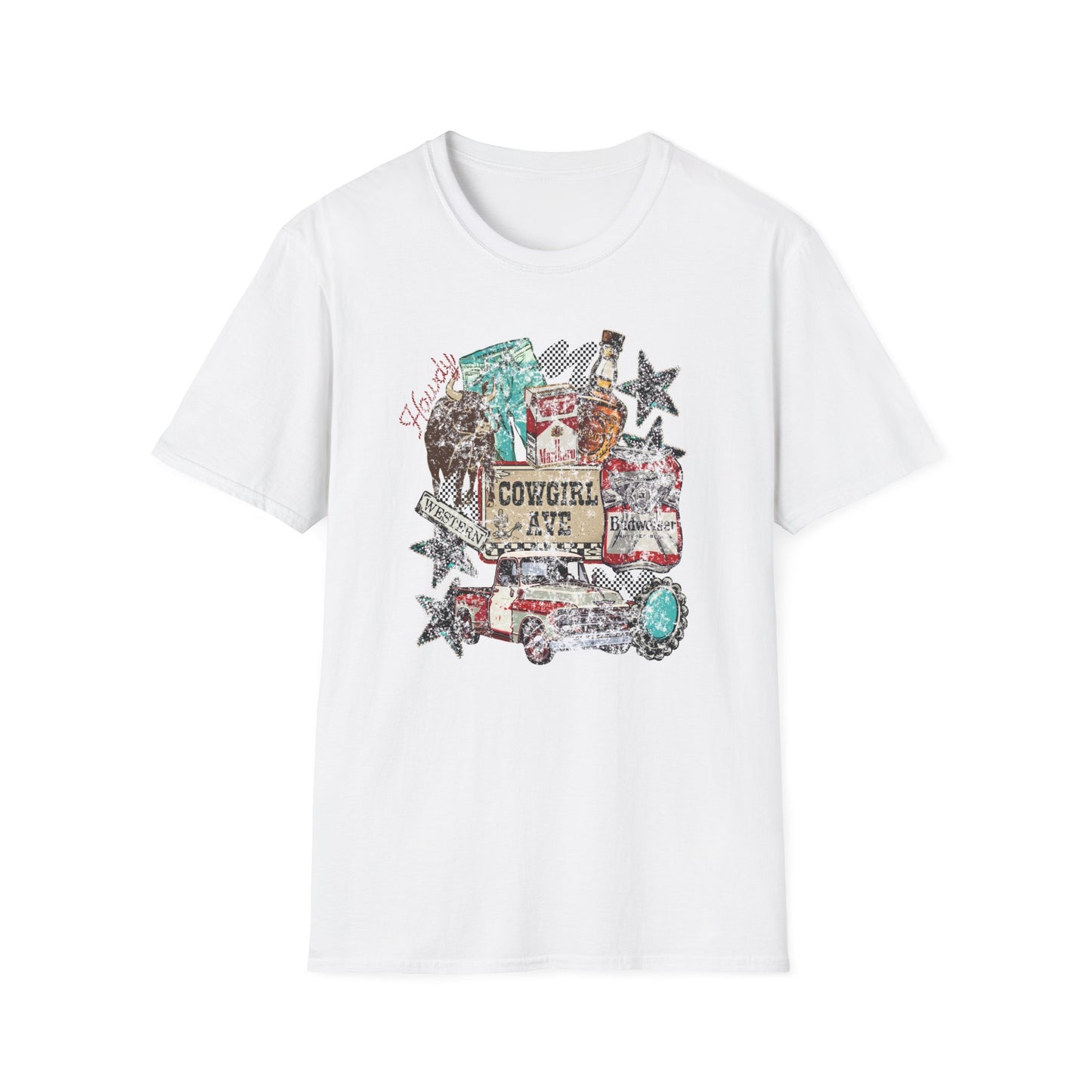 Cowgirl Vibes Graphic T-Shirt Rustic Western Vintage Tee
