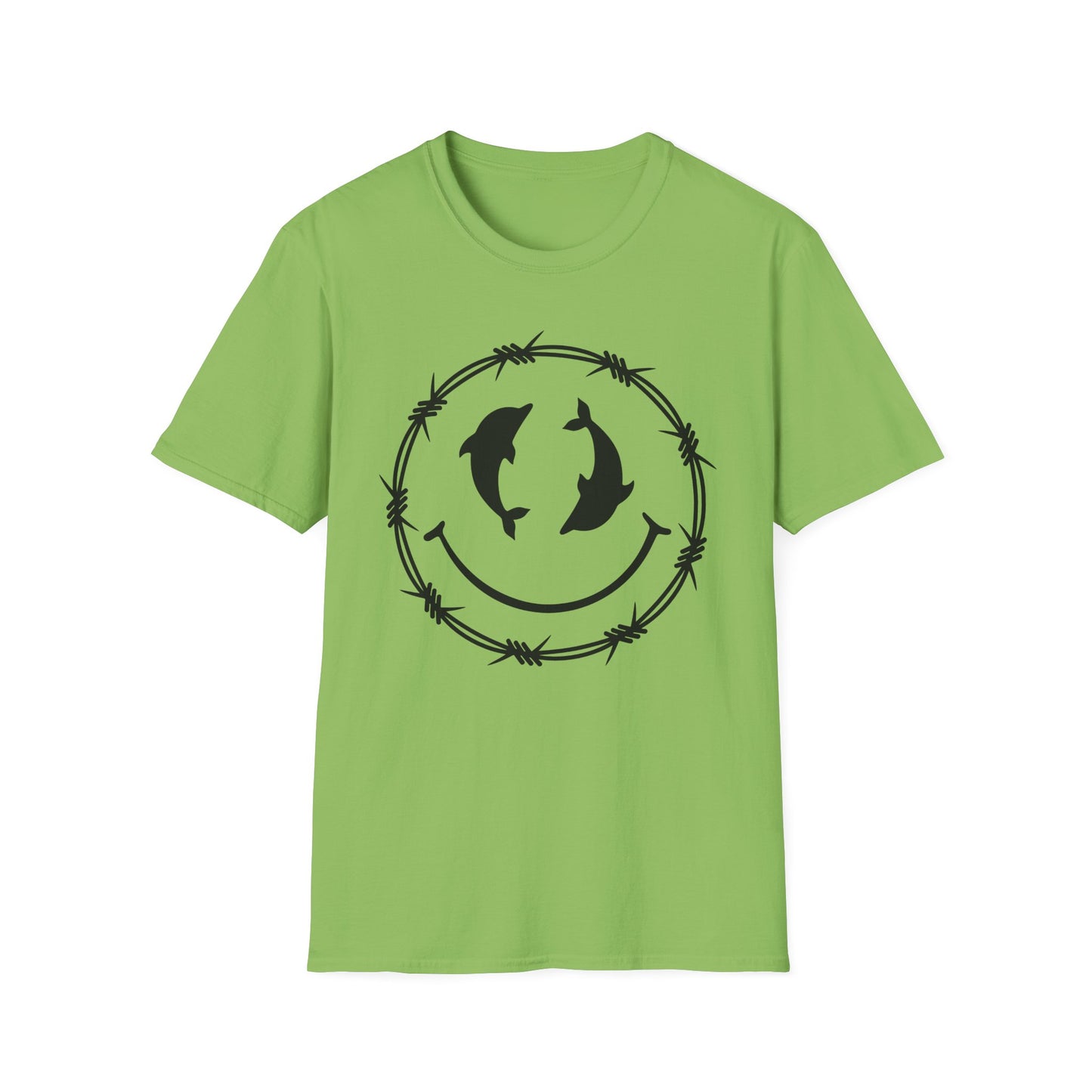 Dolphin Smile Barbed Wire Graphic Tee