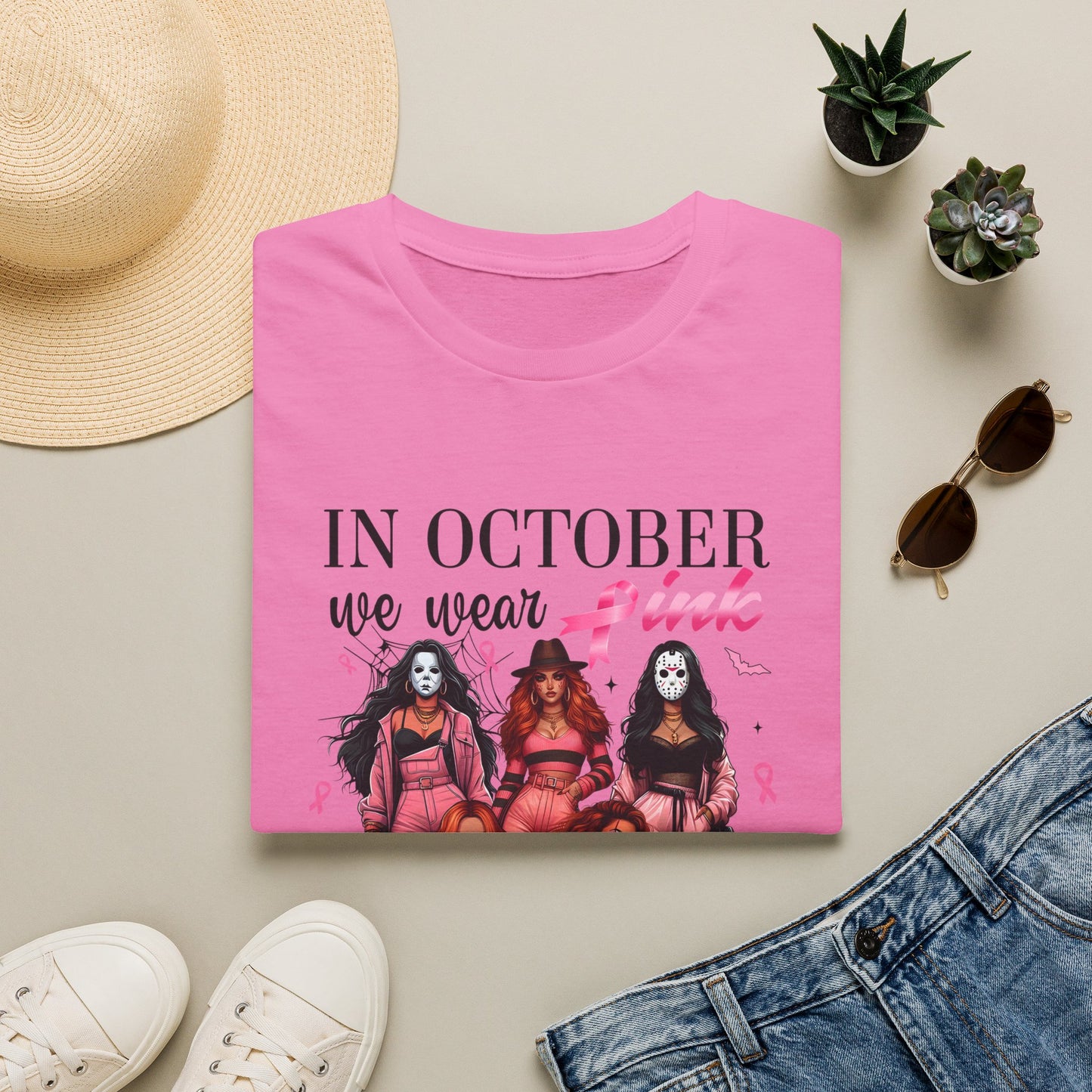 Breast Cancer Awareness "In October We Wear Pink" tee