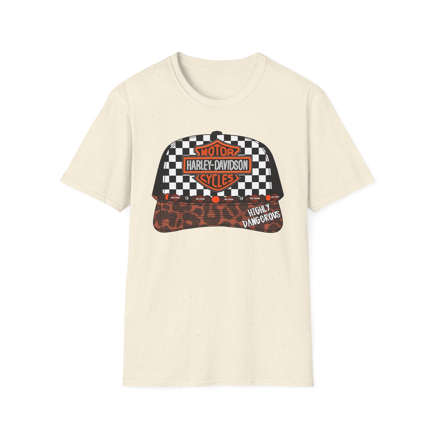 Harley-Davidson Checkered Cap Graphic T-Shirt
