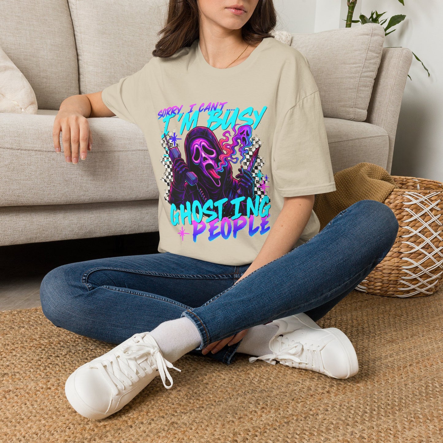 I’m Busy Ghosting People Graphic Tee