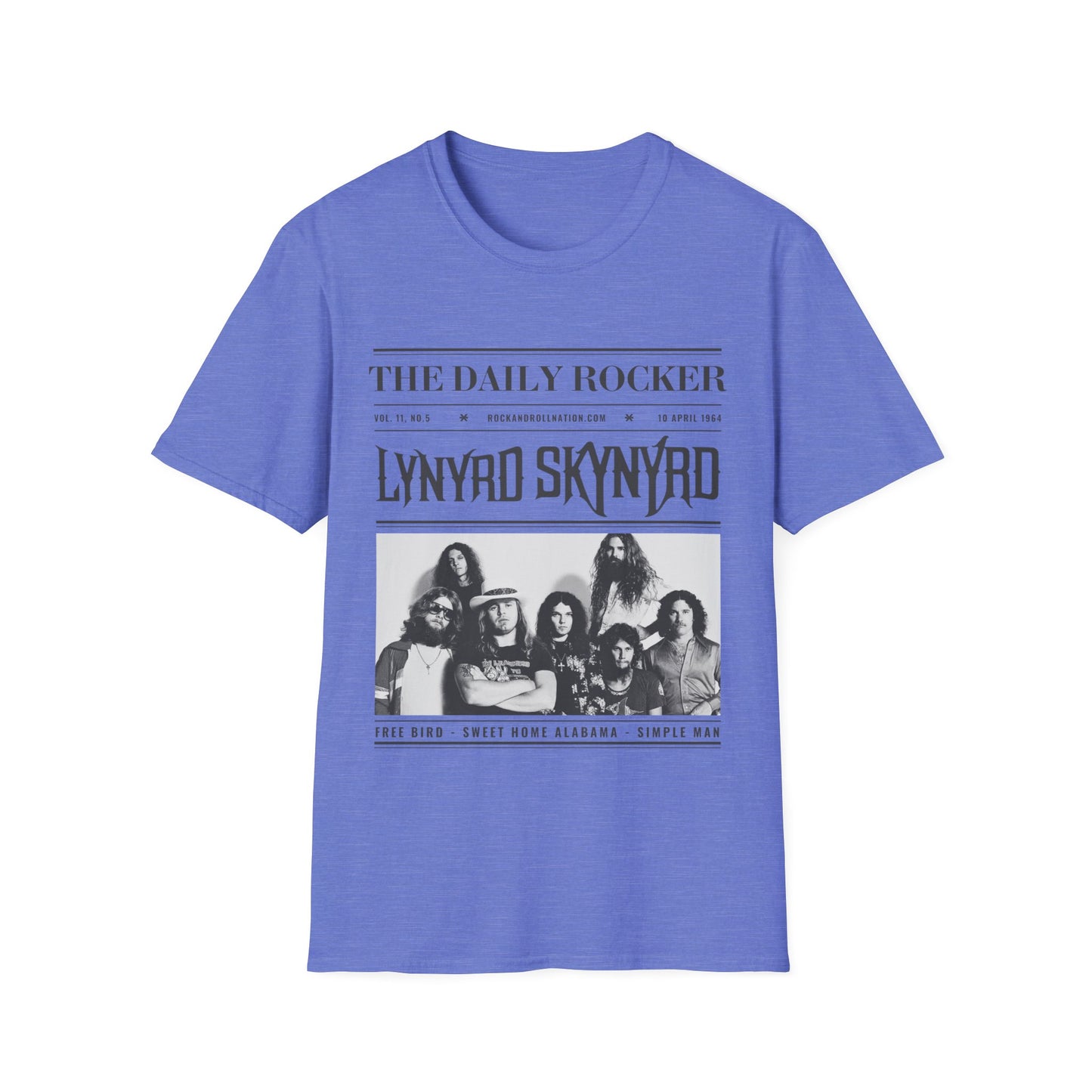 Lynyrd Skynyrd Vintage Band T-Shirt — 'The Daily Rocker' Newspaper Poster