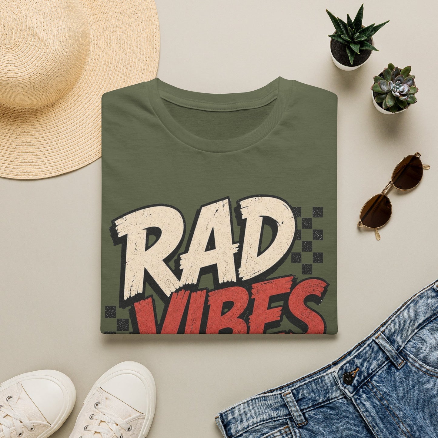 "RAD VIBES ONLY" Graphic T-Shirt
