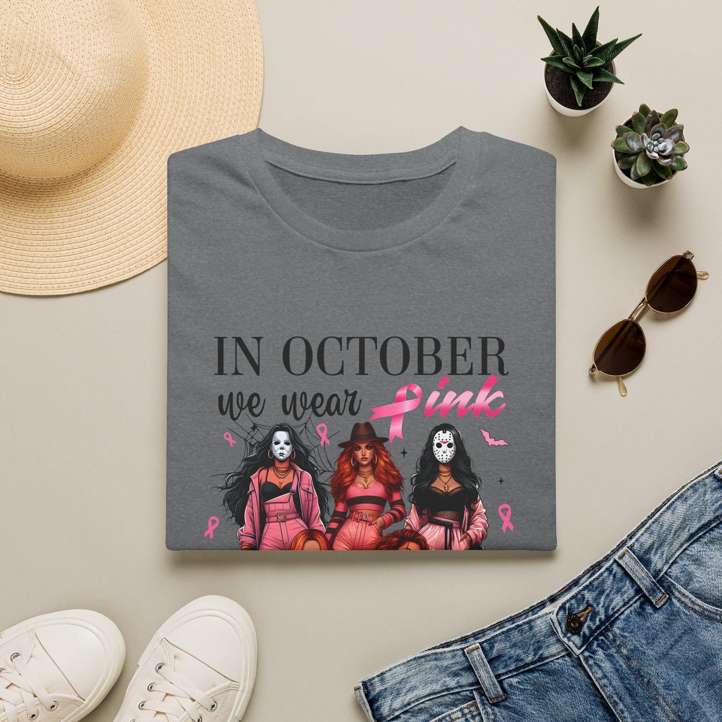 Breast Cancer Awareness "In October We Wear Pink" tee