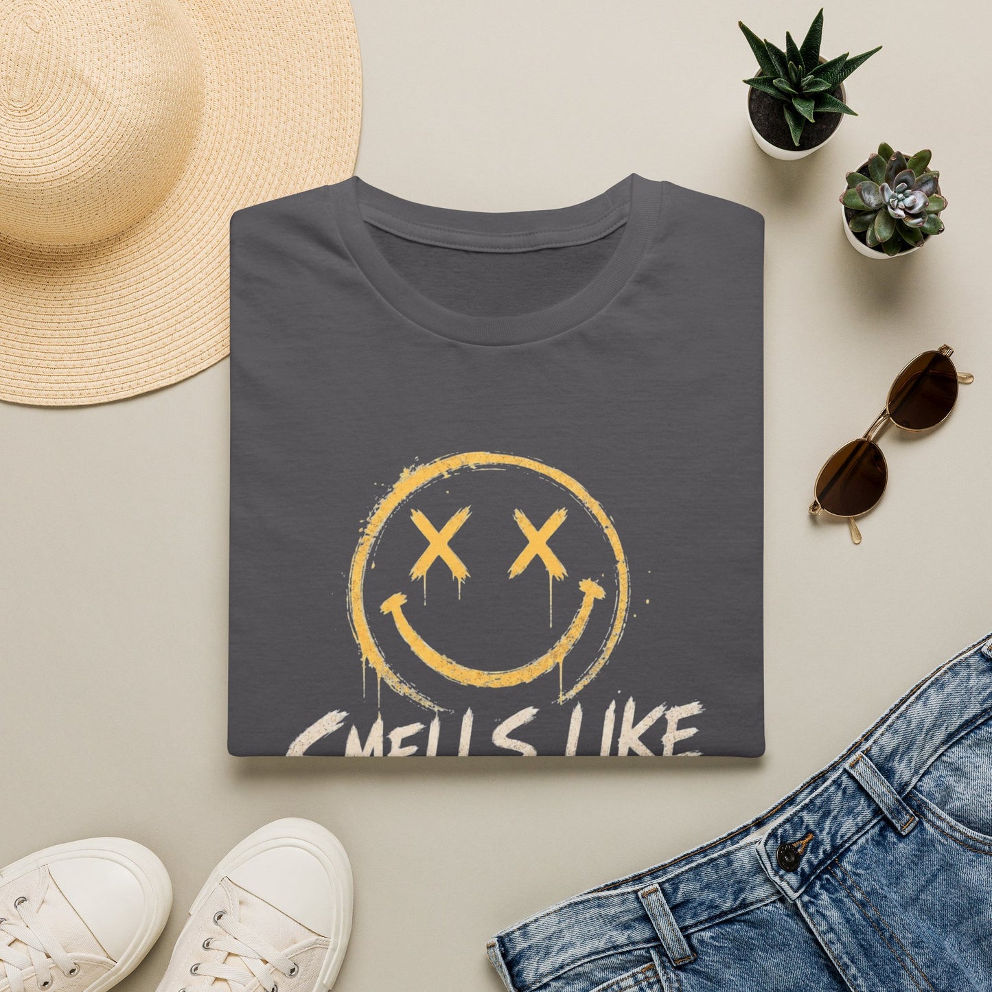 Smells Like Gen X Smiley Tee
