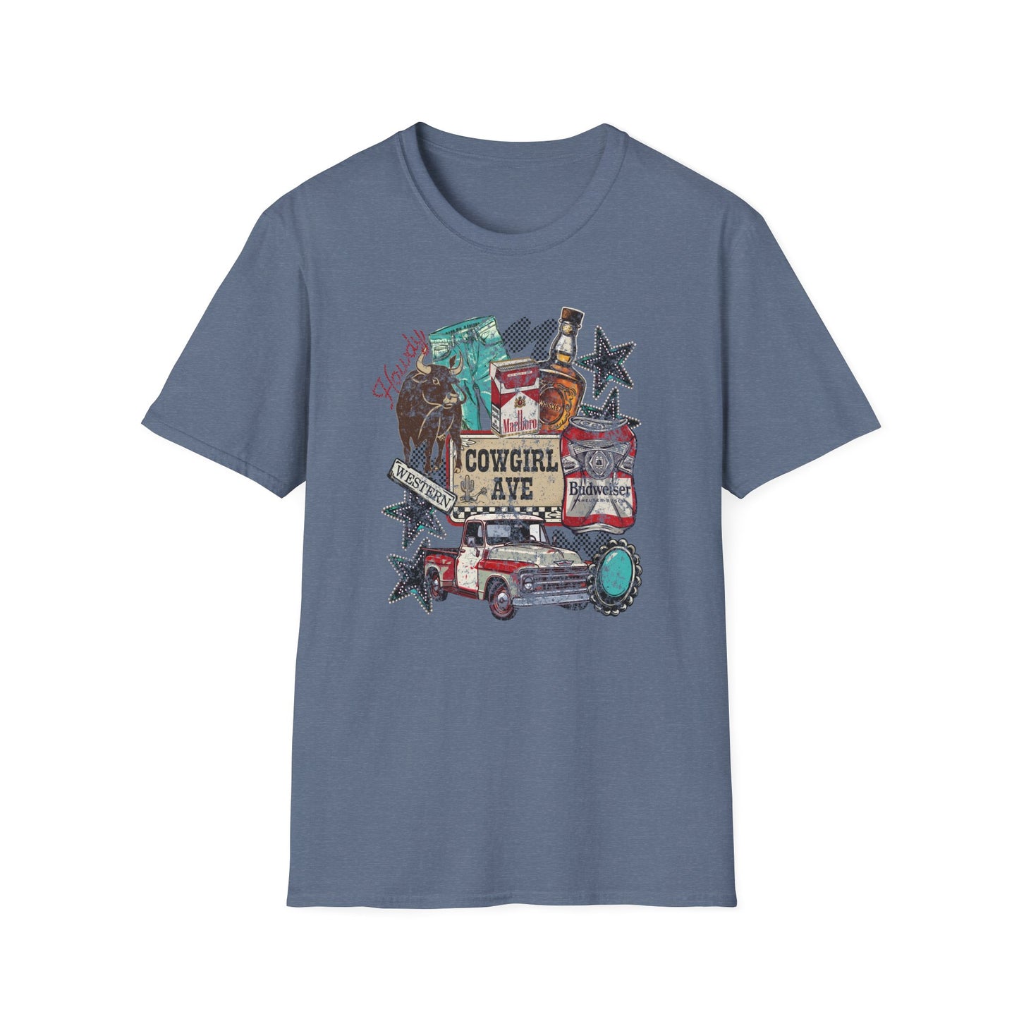 Cowgirl Vibes Graphic T-Shirt Rustic Western Vintage Tee