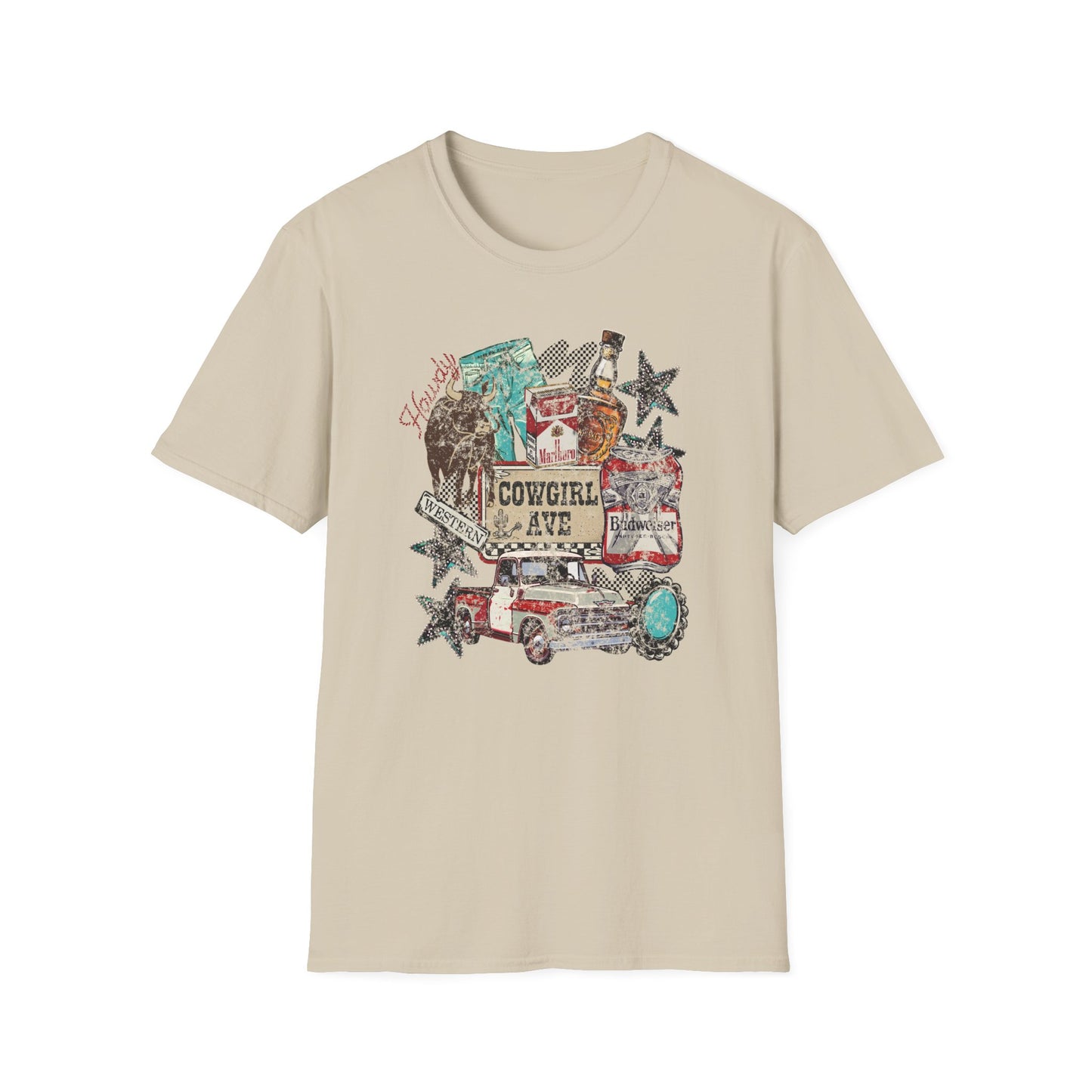 Cowgirl Vibes Graphic T-Shirt Rustic Western Vintage Tee