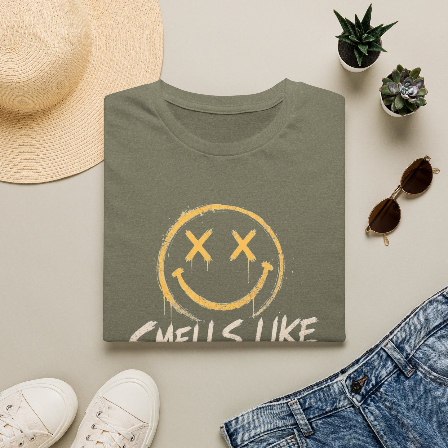 Smells Like Gen X Smiley Tee