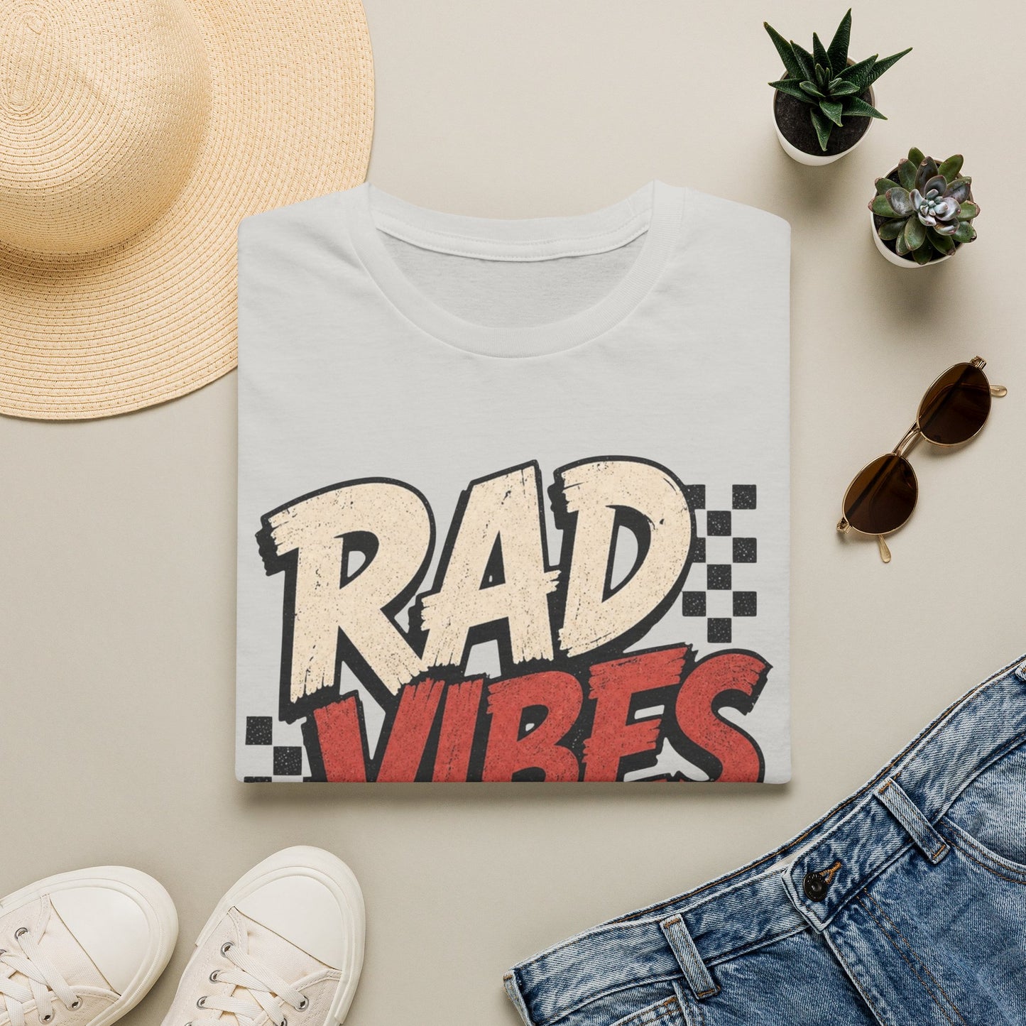 "RAD VIBES ONLY" Graphic T-Shirt