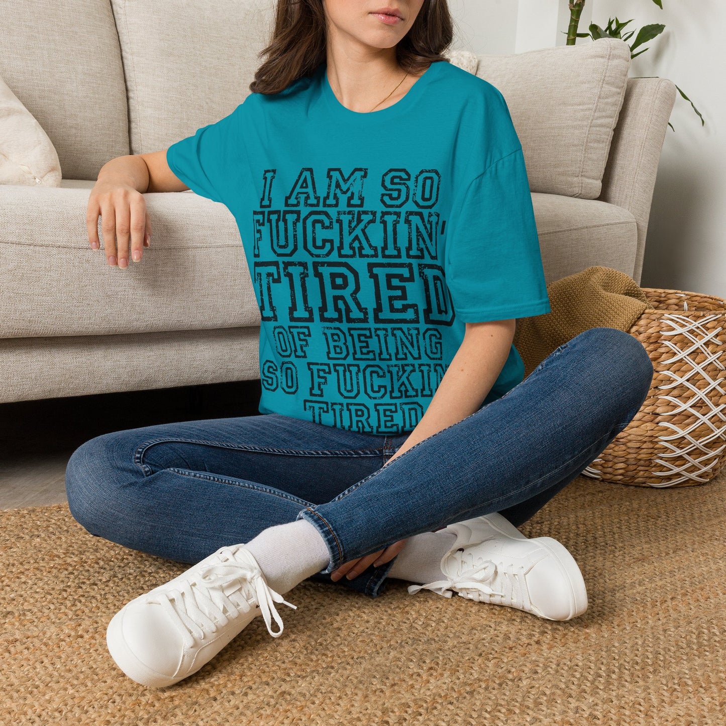 I Am So Fucking Tired Tee — Bold Graphic Statement Shirt