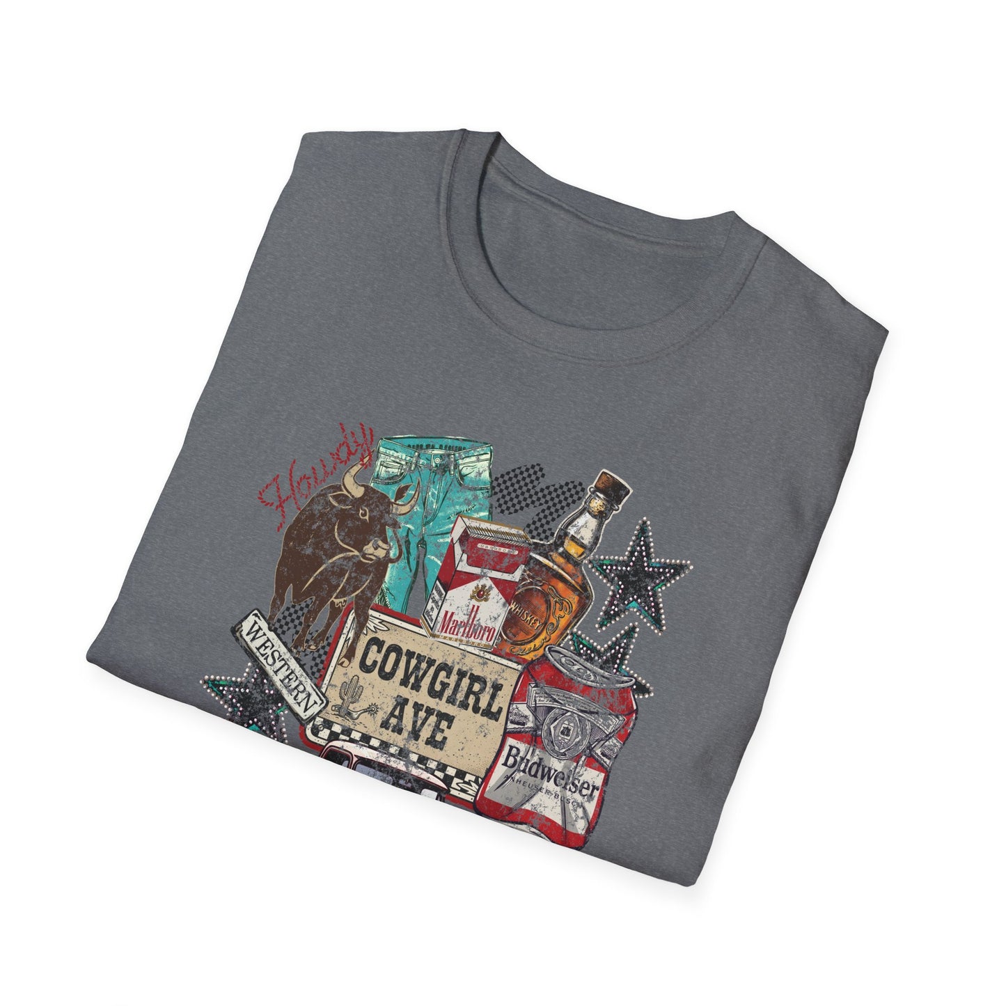 Cowgirl Vibes Graphic T-Shirt Rustic Western Vintage Tee