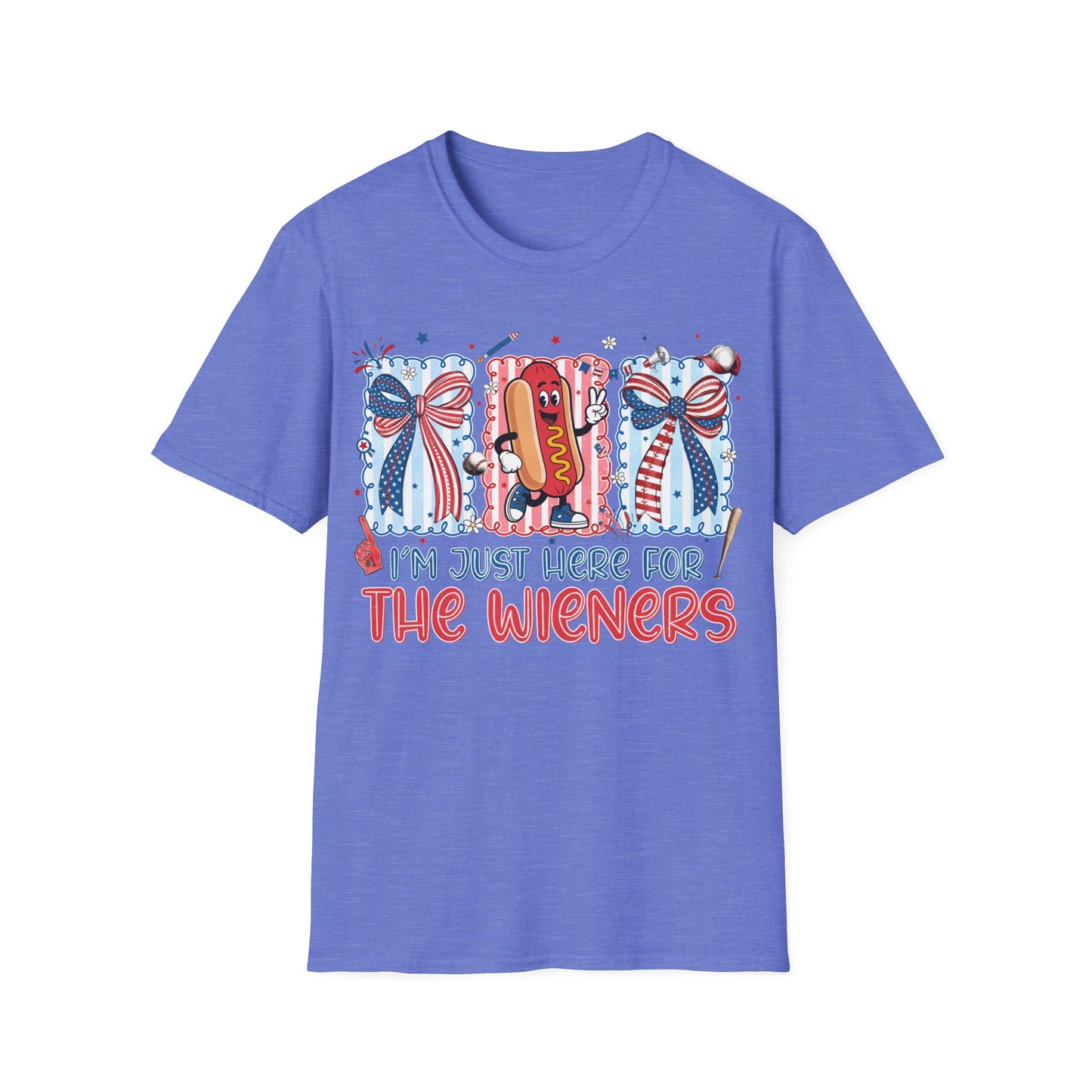 Patriotic 'I'm Just Here for the Wieners' T-Shirt