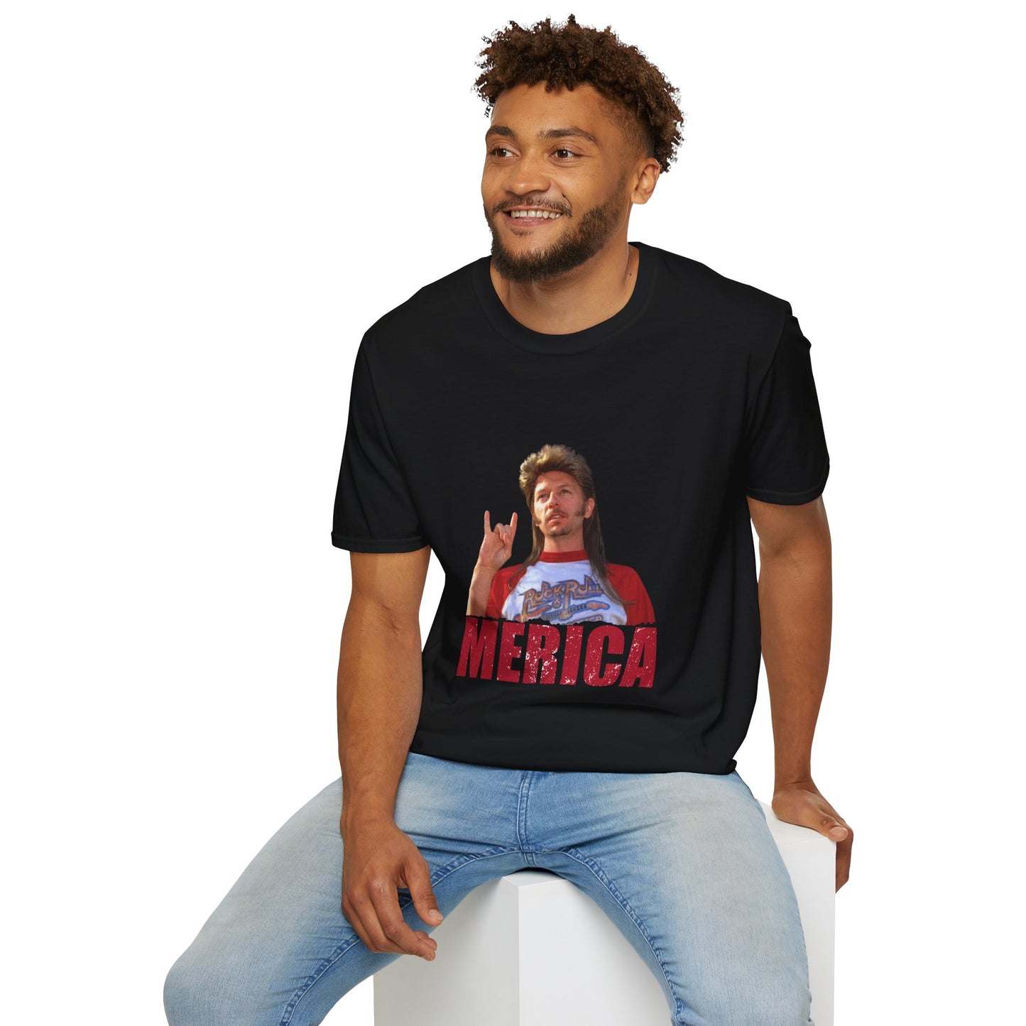 Merica Funny Mullet T-Shirt — Retro Patriotic Graphic Tee