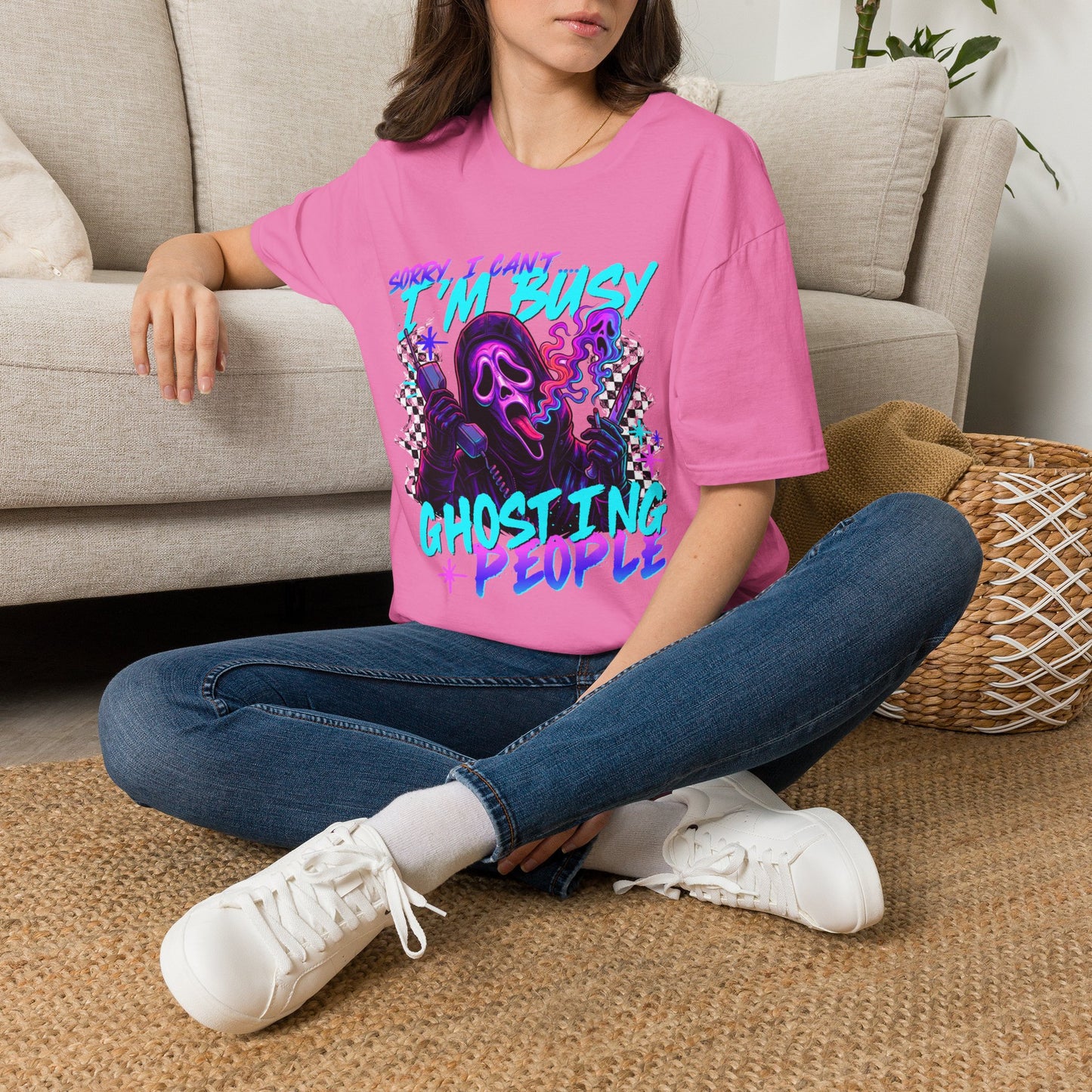 I’m Busy Ghosting People Graphic Tee