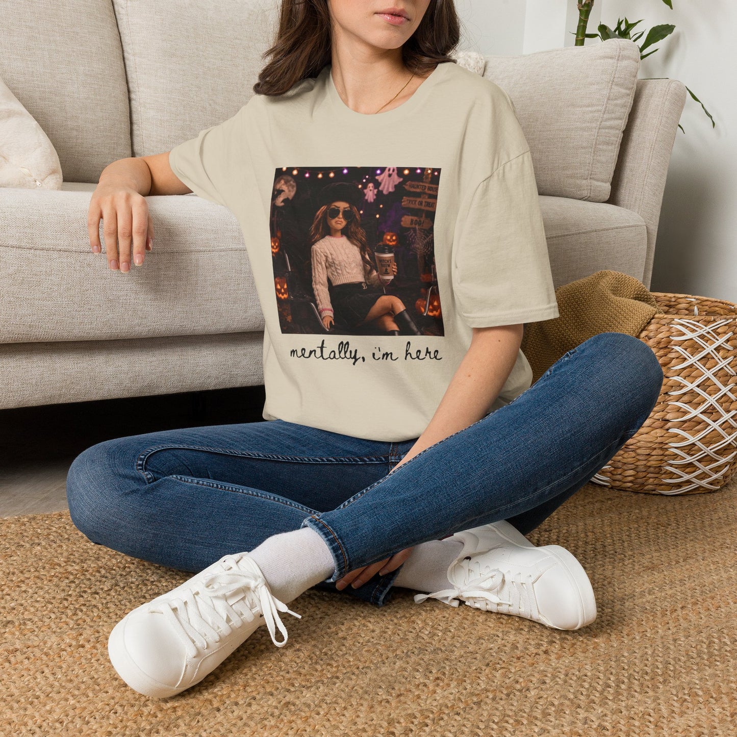 'Mentally, I’m Here' Halloween tee