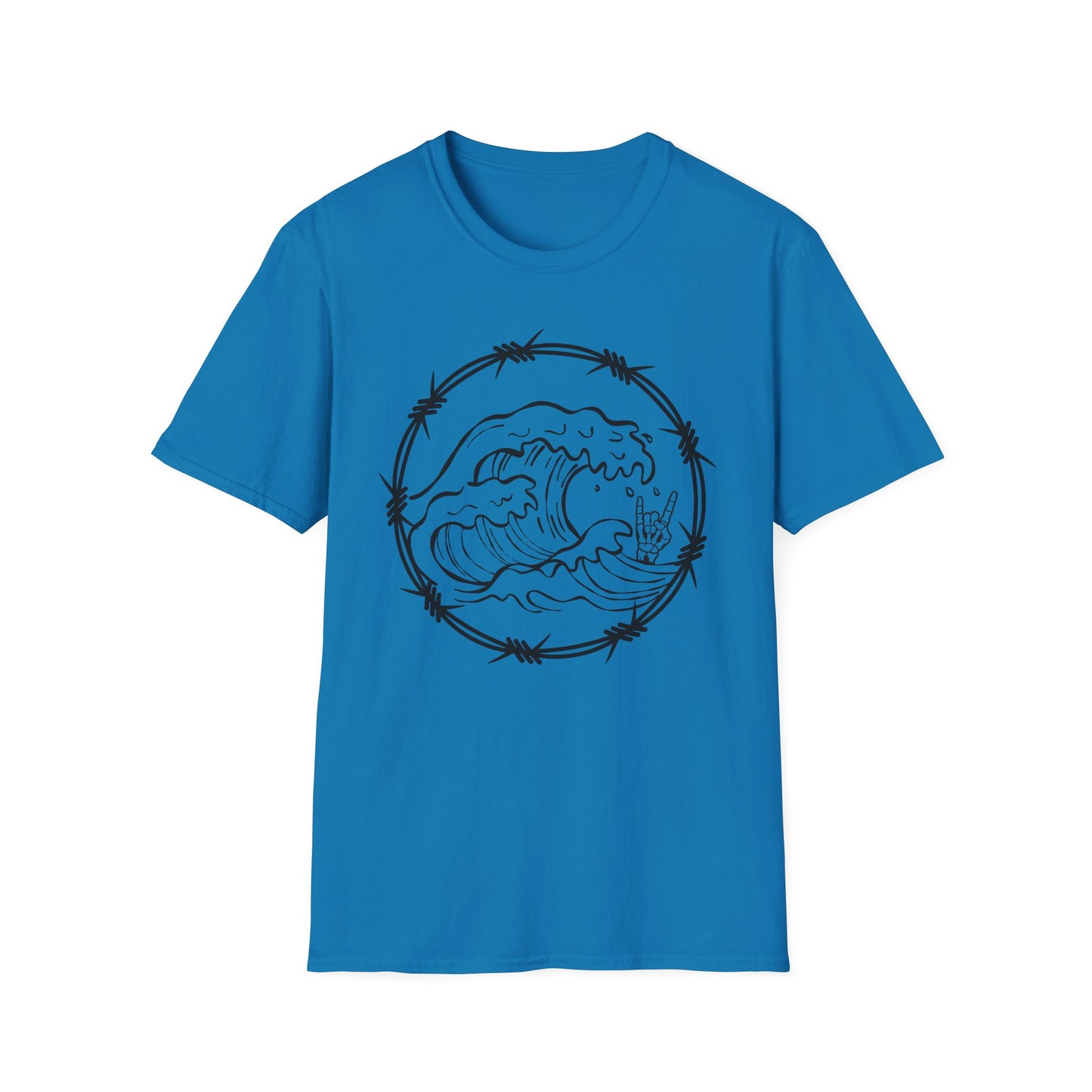 Wave & Barbed Wire Graphic Tee