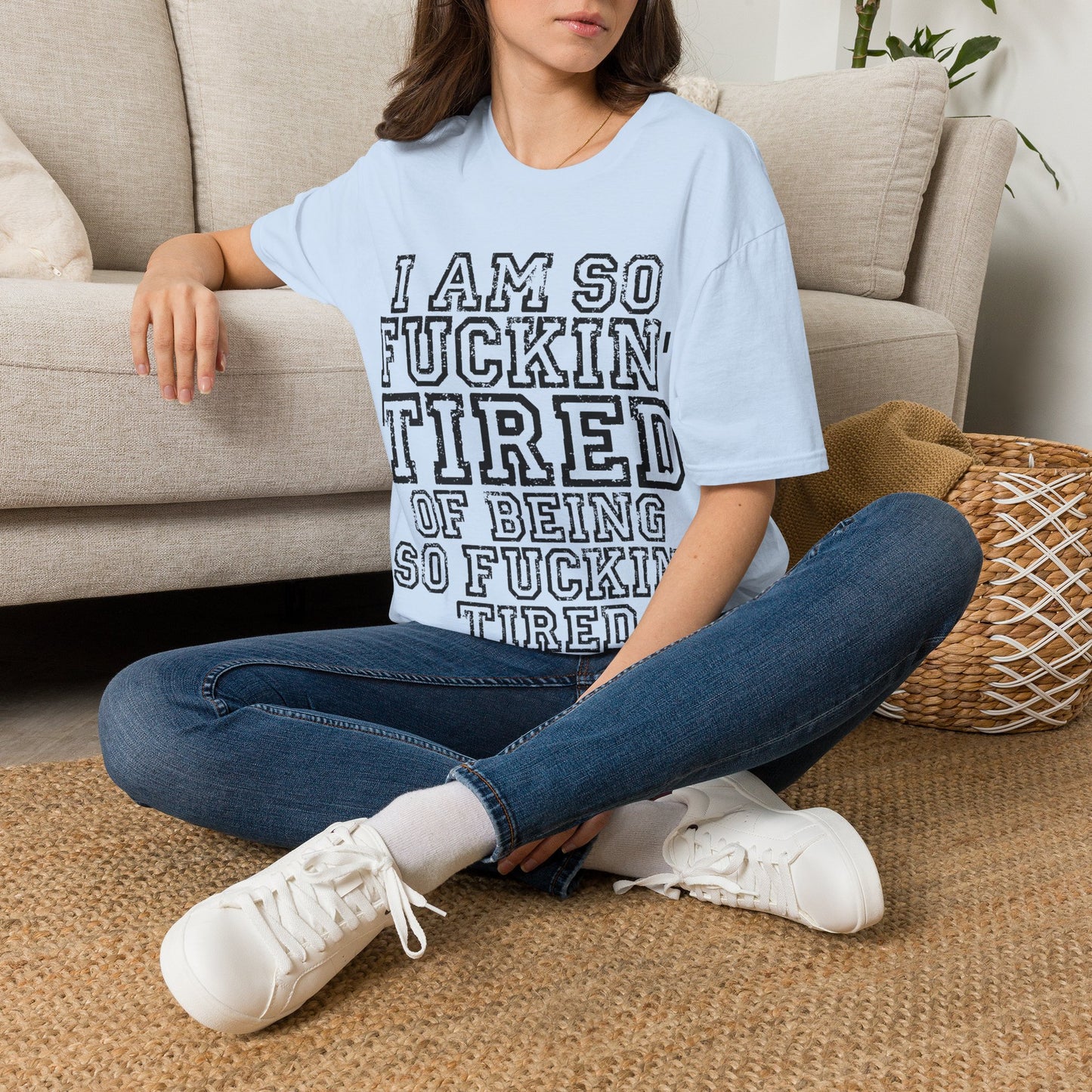 I Am So Fucking Tired Tee — Bold Graphic Statement Shirt